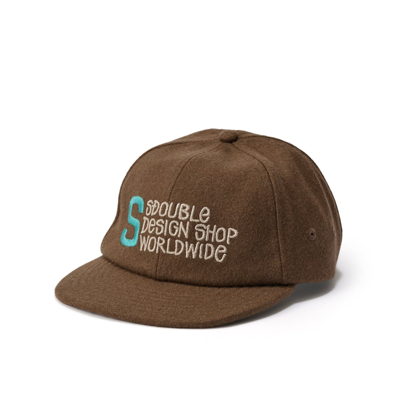 S DOUBLE Wool Cap - Brown