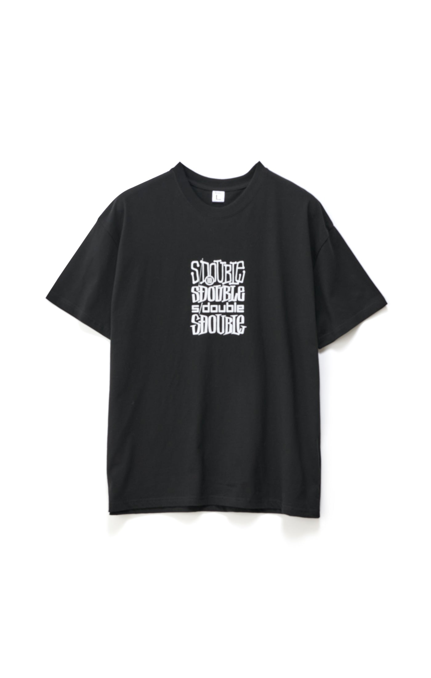 S DOUBLE Logofest Short Sleeve Tee - Black
