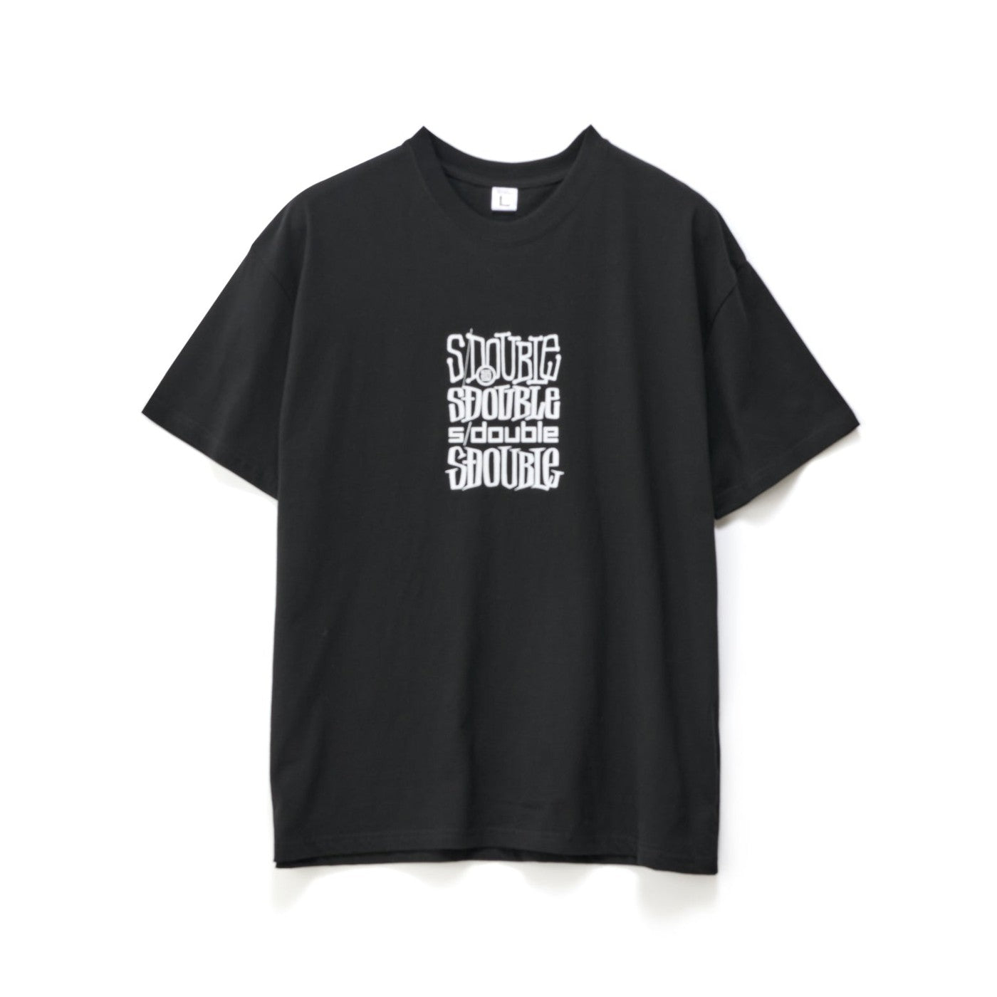 S DOUBLE Logofest Short Sleeve Tee - Black