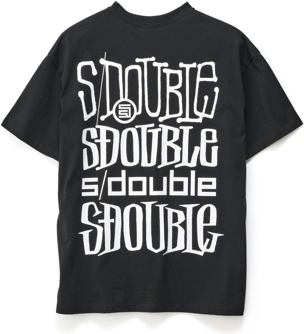 S DOUBLE Logofest Short Sleeve Tee - Black