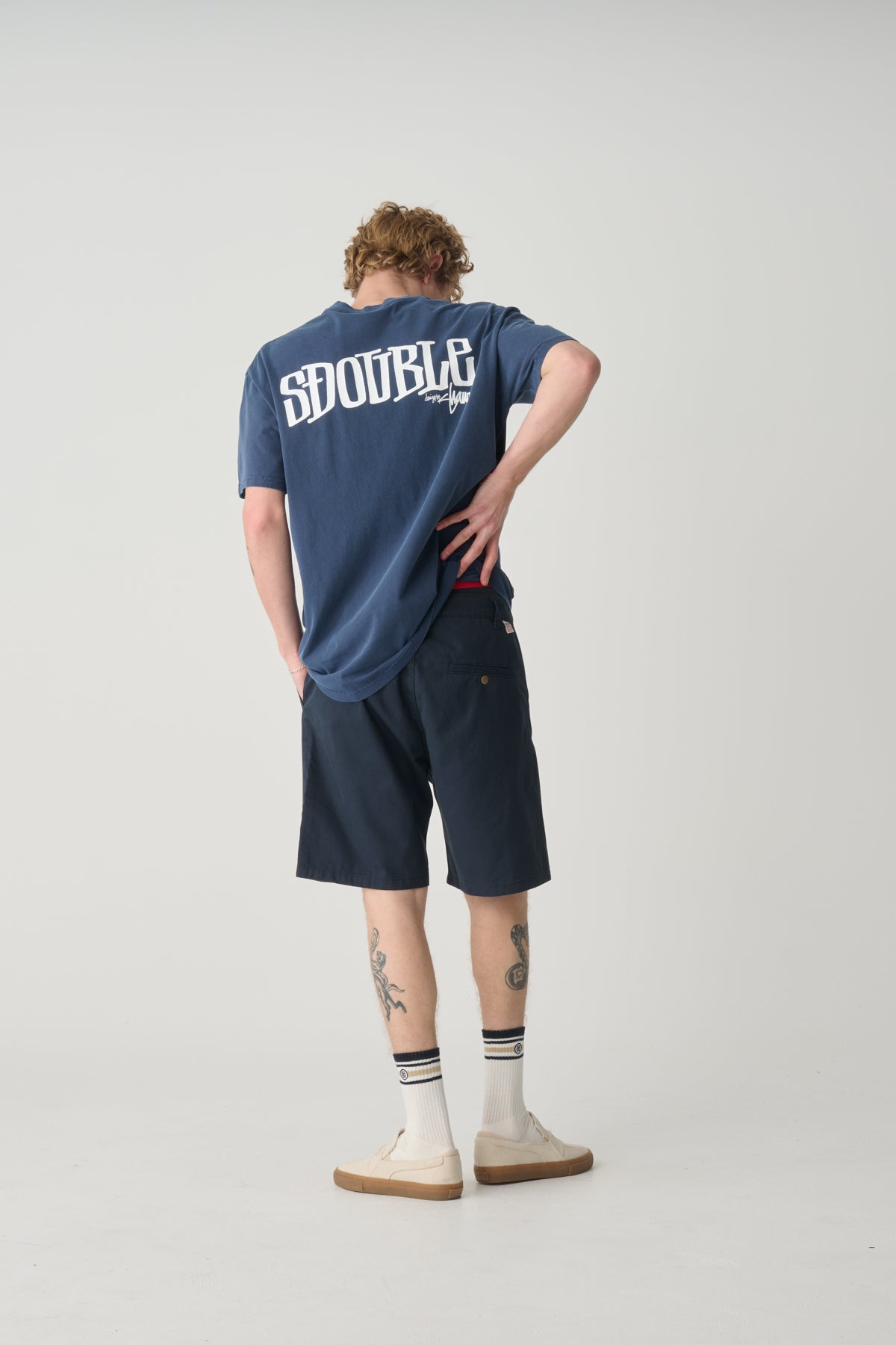 SDOUBLE Design by tee - Washed navy