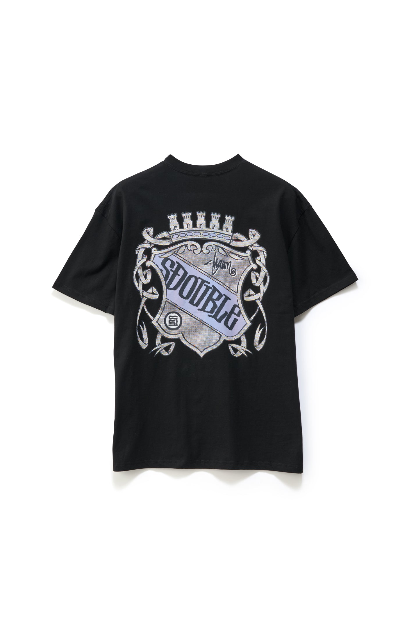 S DOUBLE Coat of arms ss tee - Black