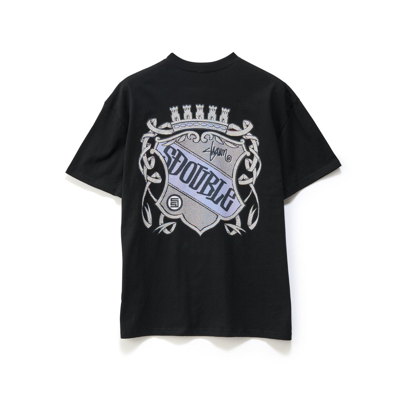 S DOUBLE Coat of arms ss tee - Black