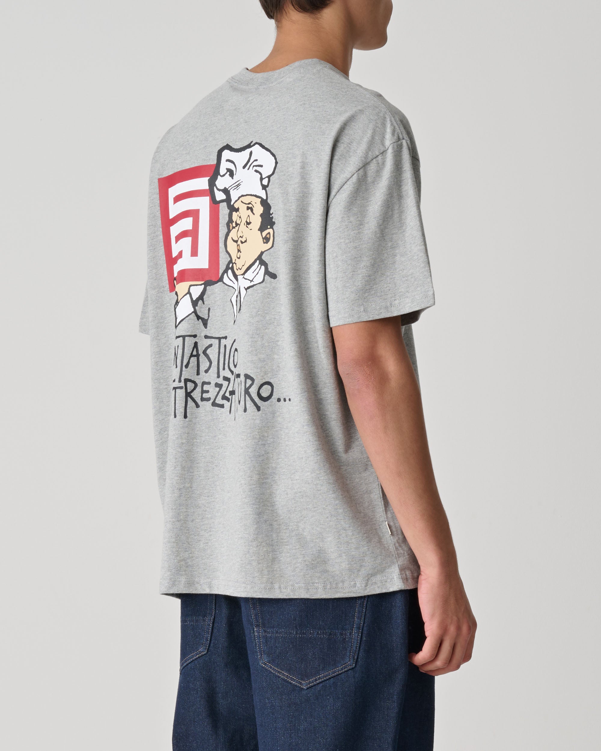 S DOUBLE Fantastico ss tee - Grey heather