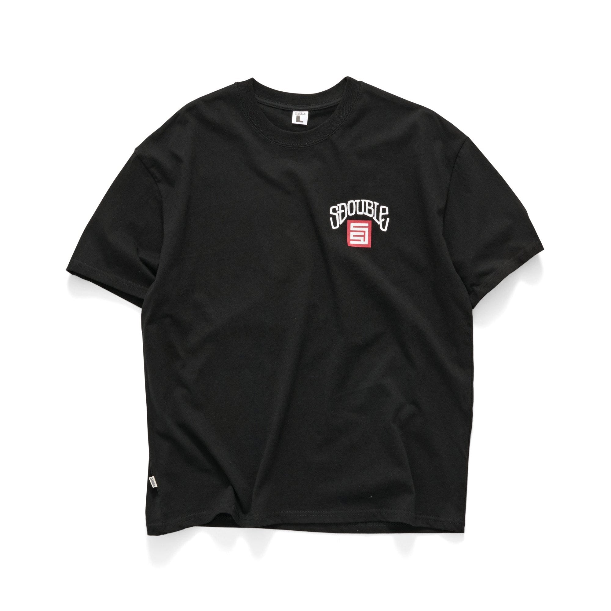 S DOUBLE Rabit ss tee - Black