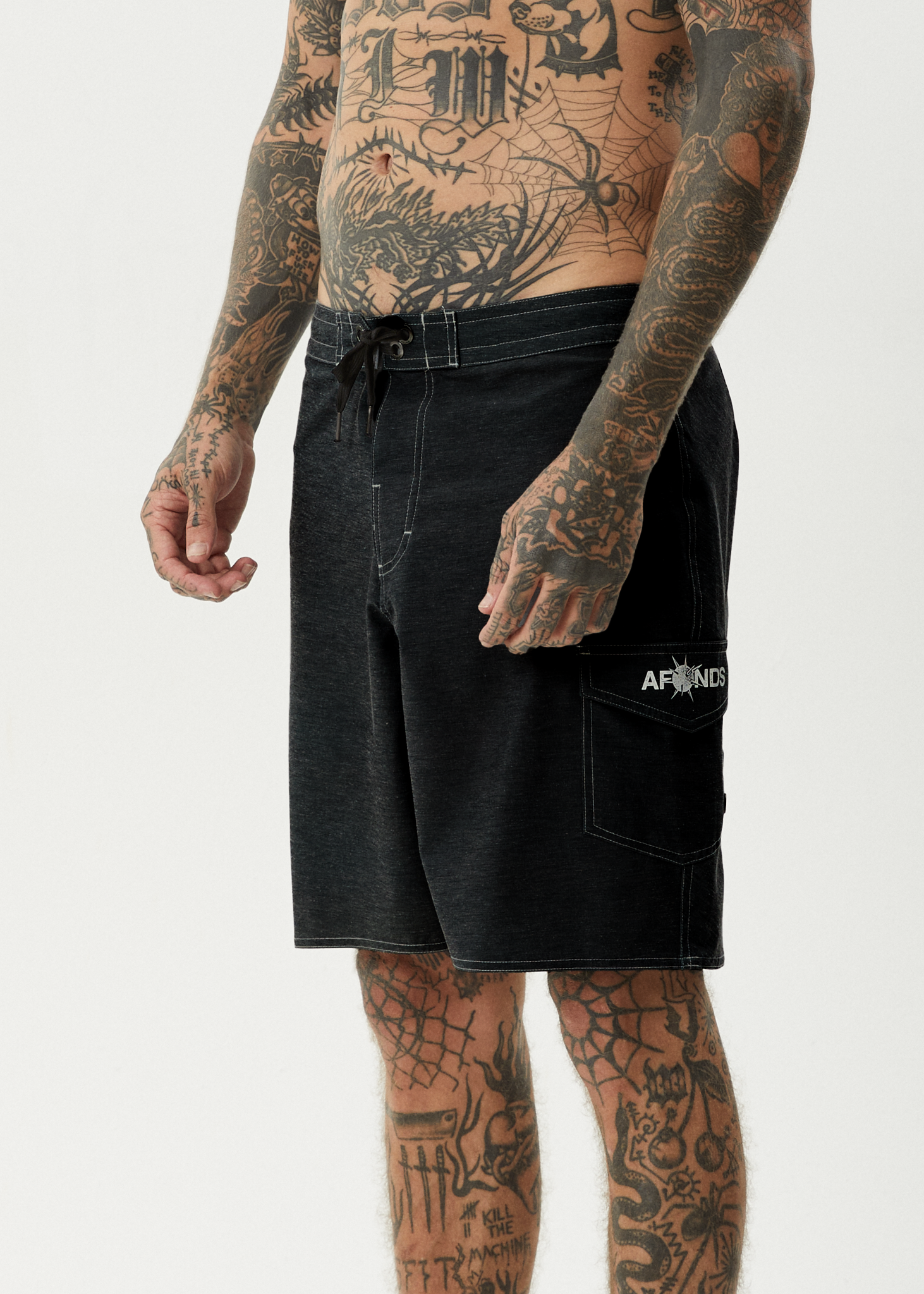 AFENDS Spiked - Surf Related V2 Boardshort 19" - Charcoal