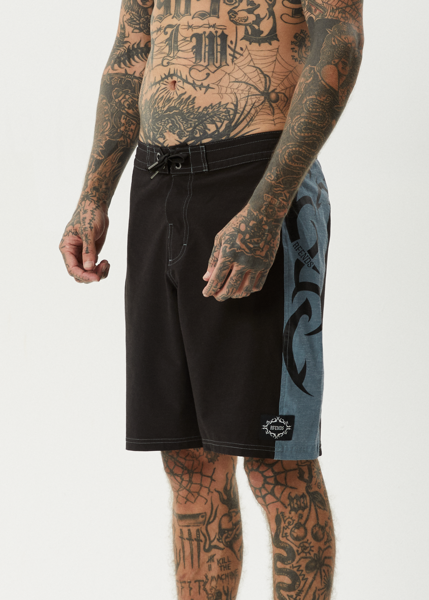 AFENDS My Tribe - Surf Related V2 Boardshort 20" - Black