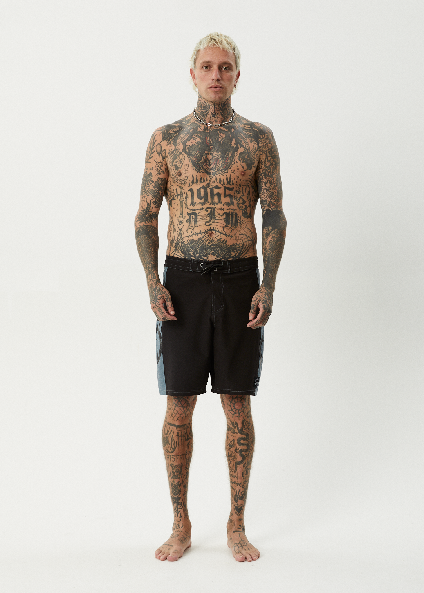 AFENDS My Tribe - Surf Related V2 Boardshort 20" - Black
