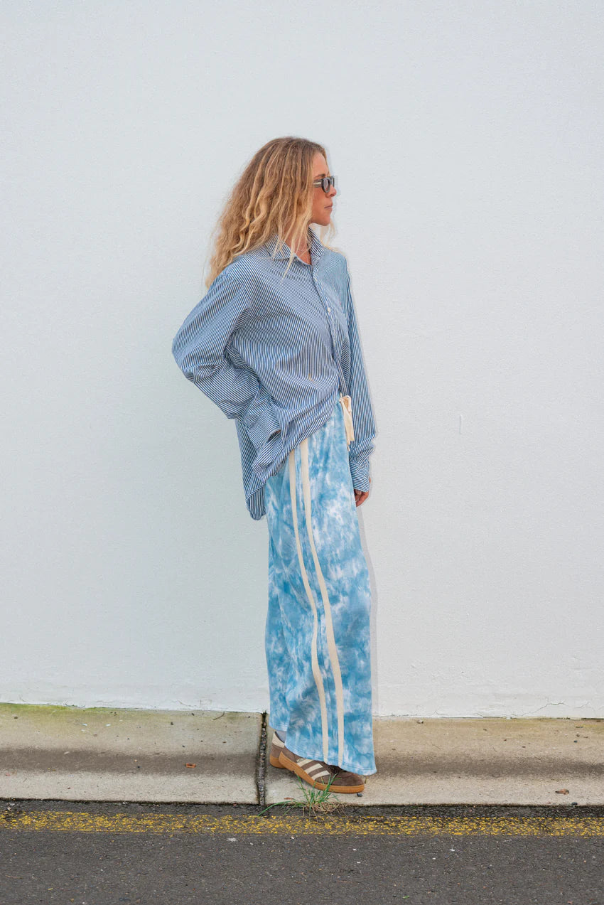 ATMOSEA Waffle Lounge Pants - Cloud Tie Dye