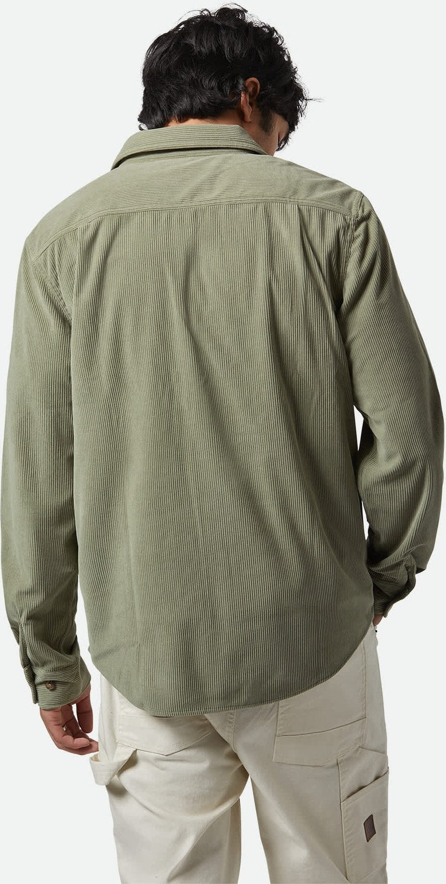 BRIXTON The Field Corduroy L/S Overshirt - Military olive