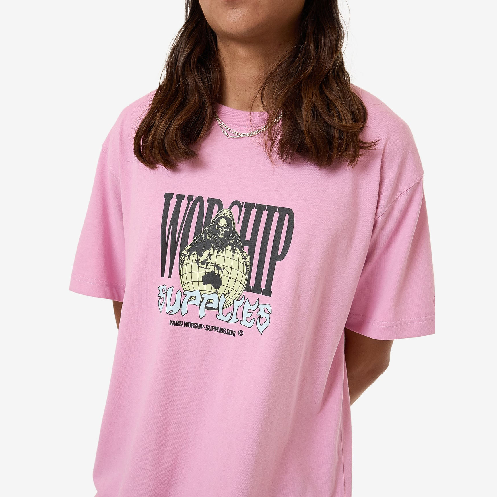 WORSHIP Domination tee - lilac chiffon