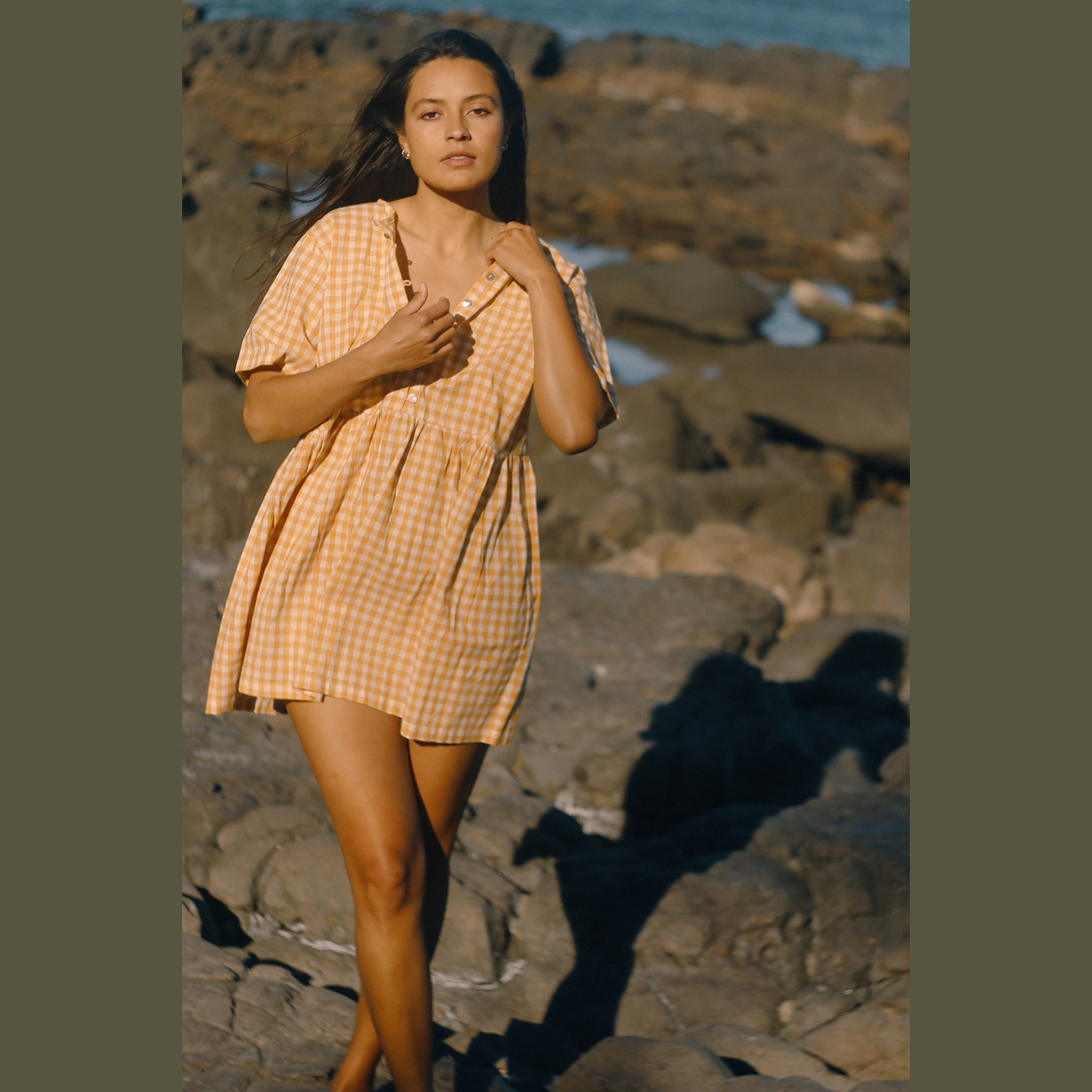 THE BARE ROAD Darcey Dress - Clementine Gingham