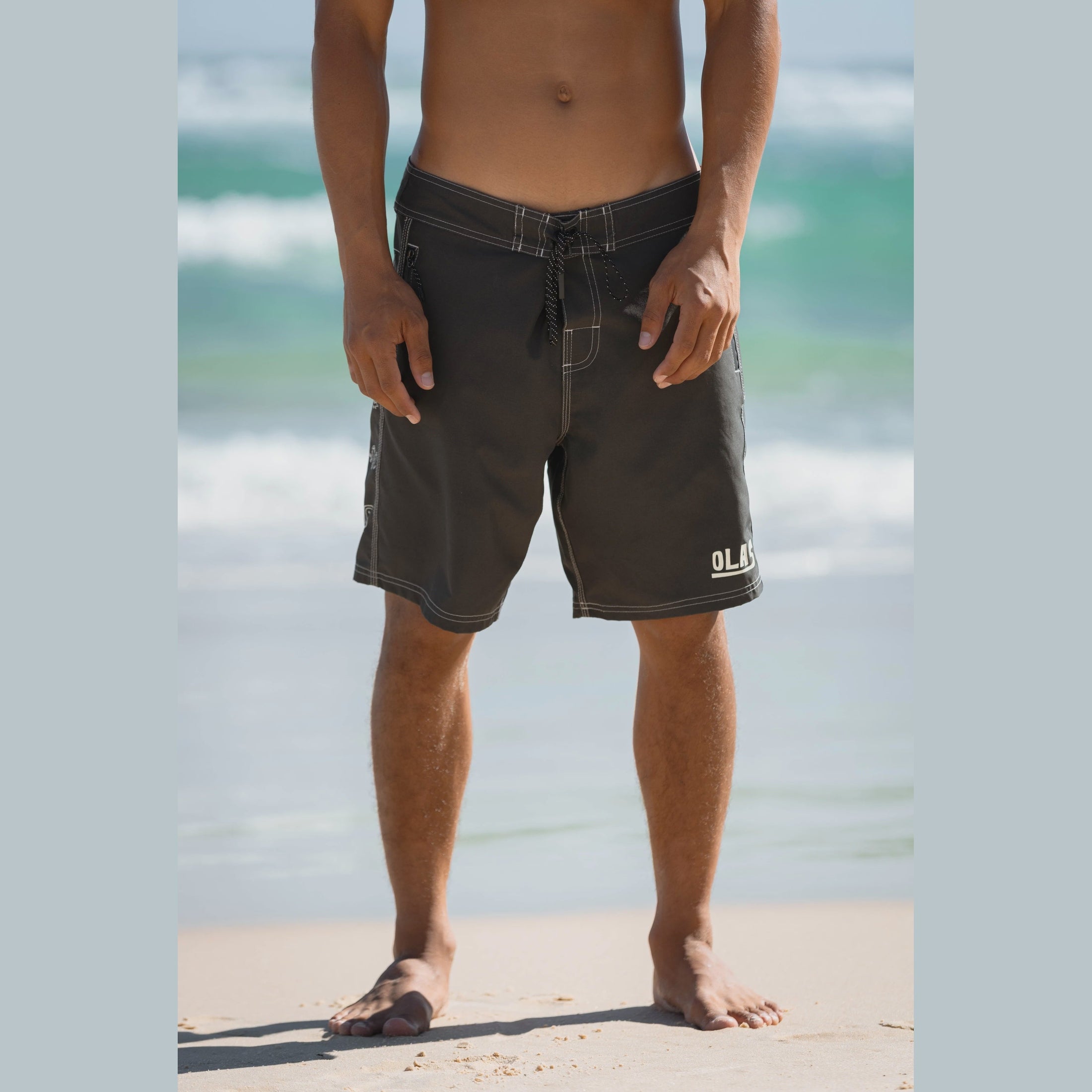 Olas KERAMAS SURF SHORT washed black