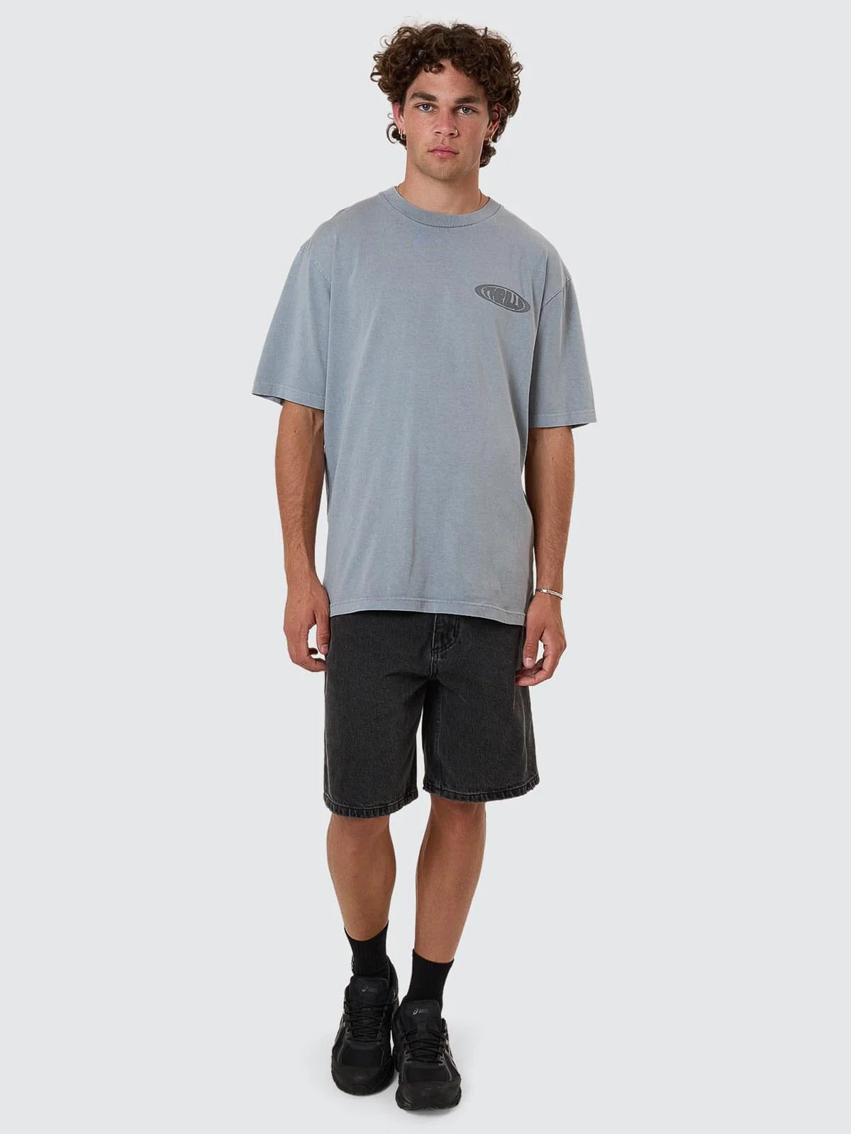 THRILLS Shadowless oversize fit tee - Smog