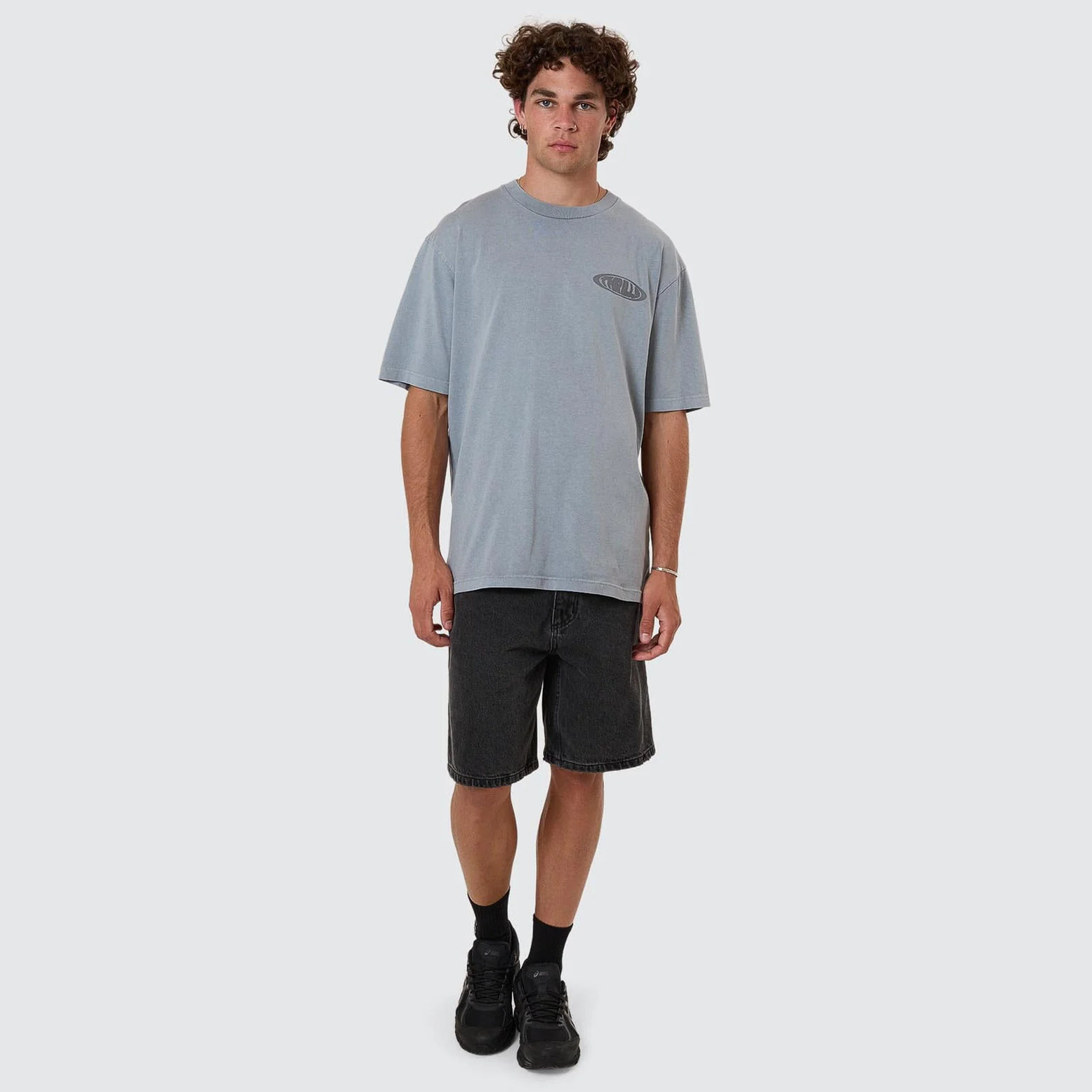 THRILLS Shadowless oversize fit tee - Smog