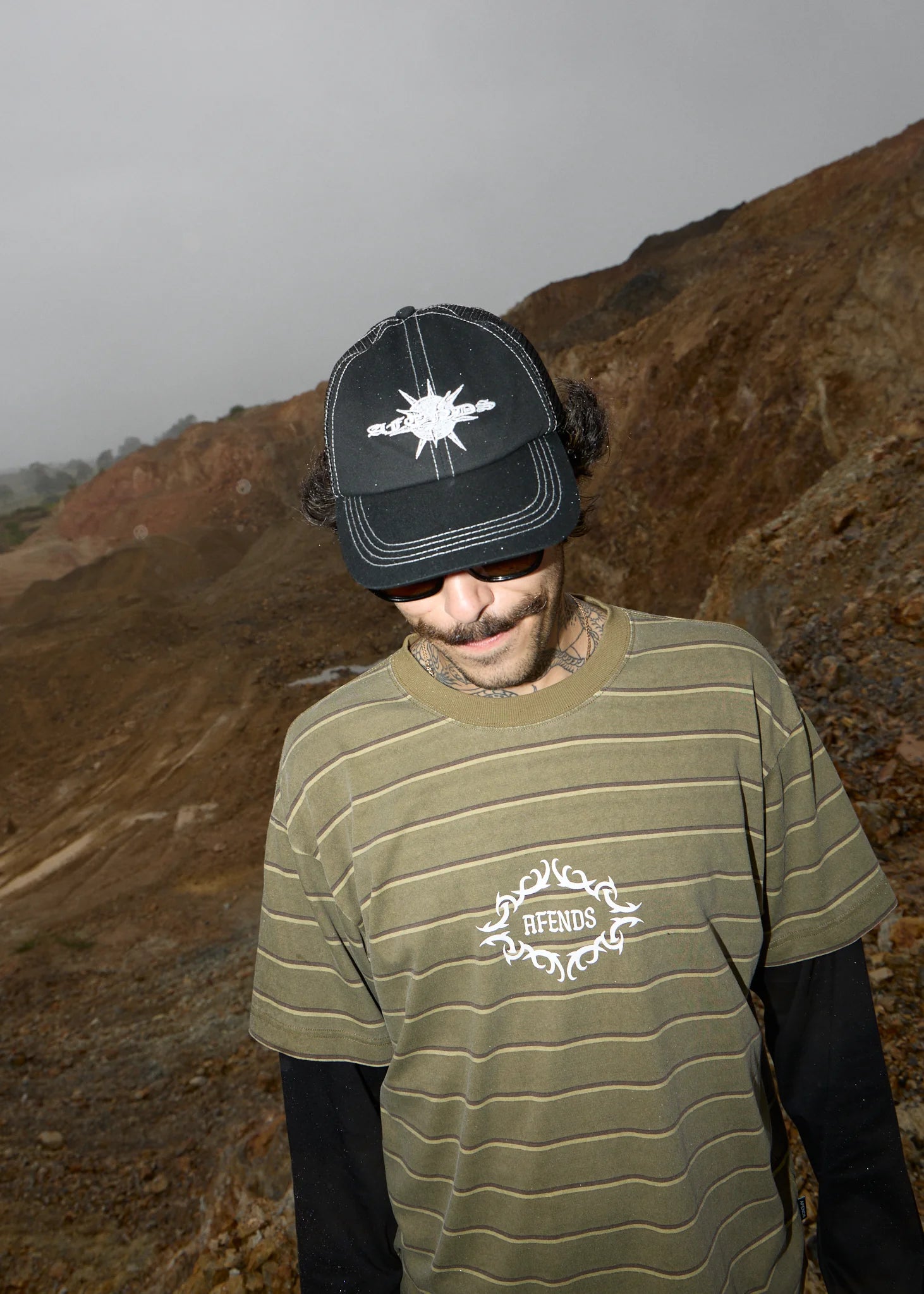 AFENDS Spiked six panel cap - Black