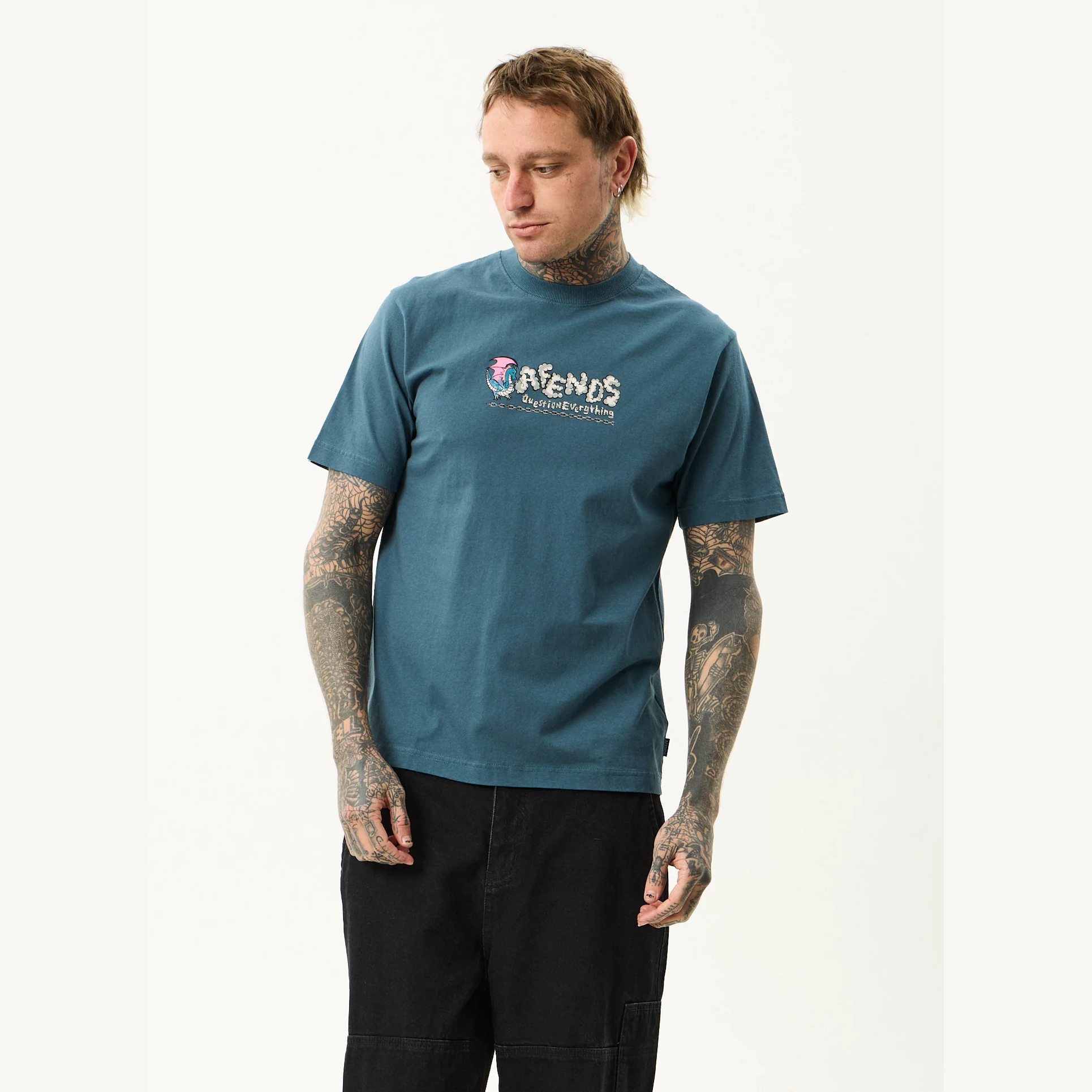 AFENDS Huffenpuff retro tee - Fuel