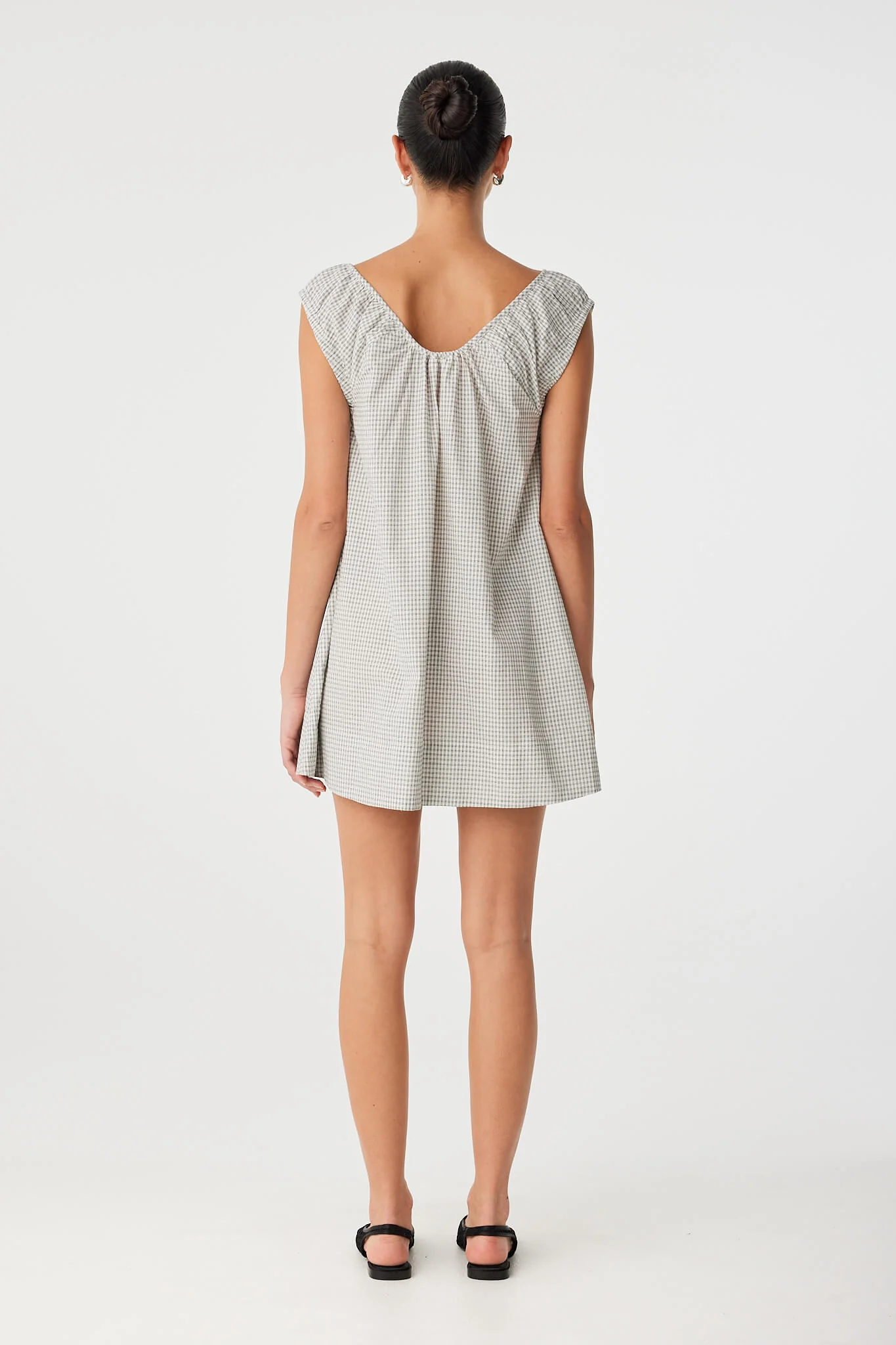 ARCAA Chloe mini dress - Black check