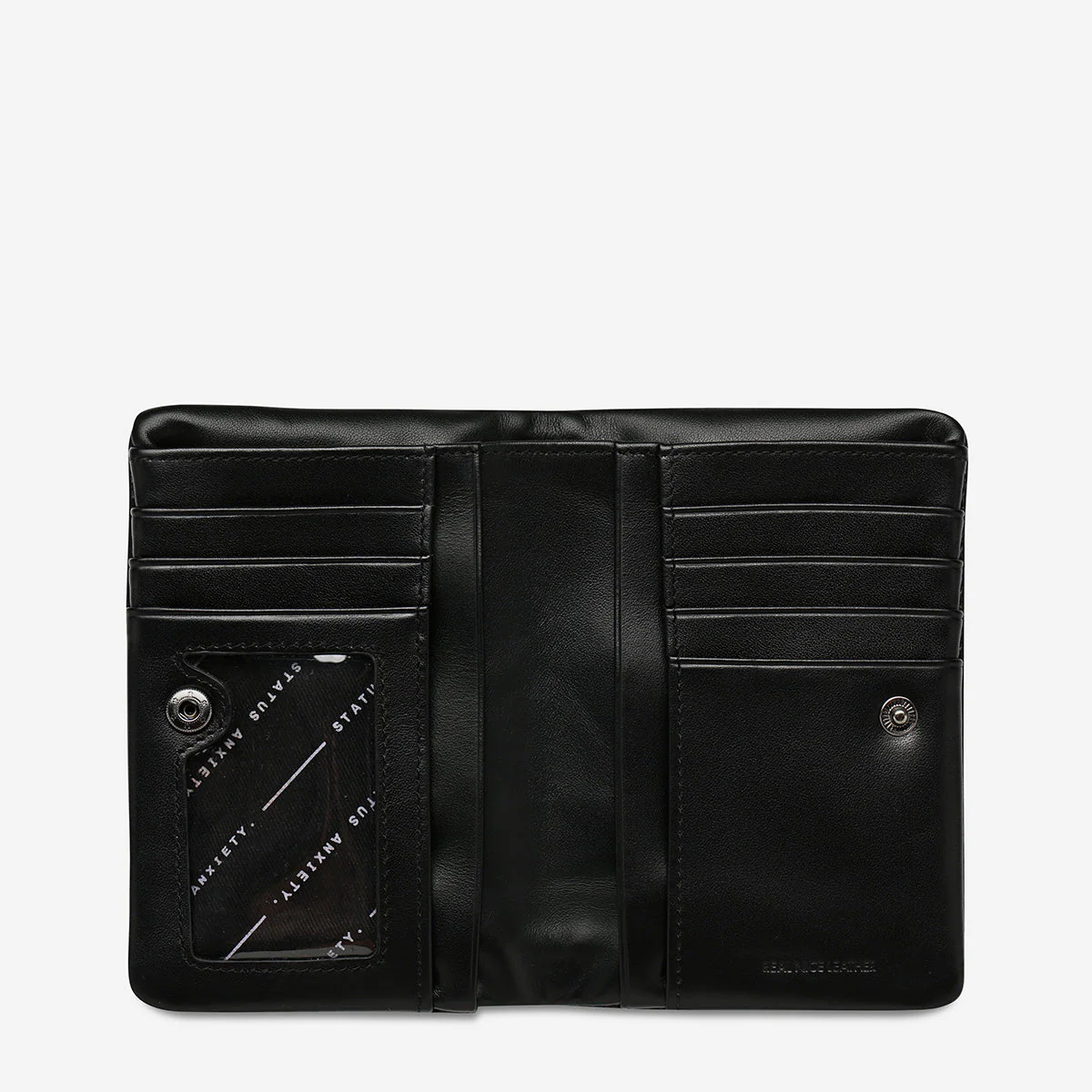 STATUS ANXIETY Is Now Better Wallet - Black Nappa