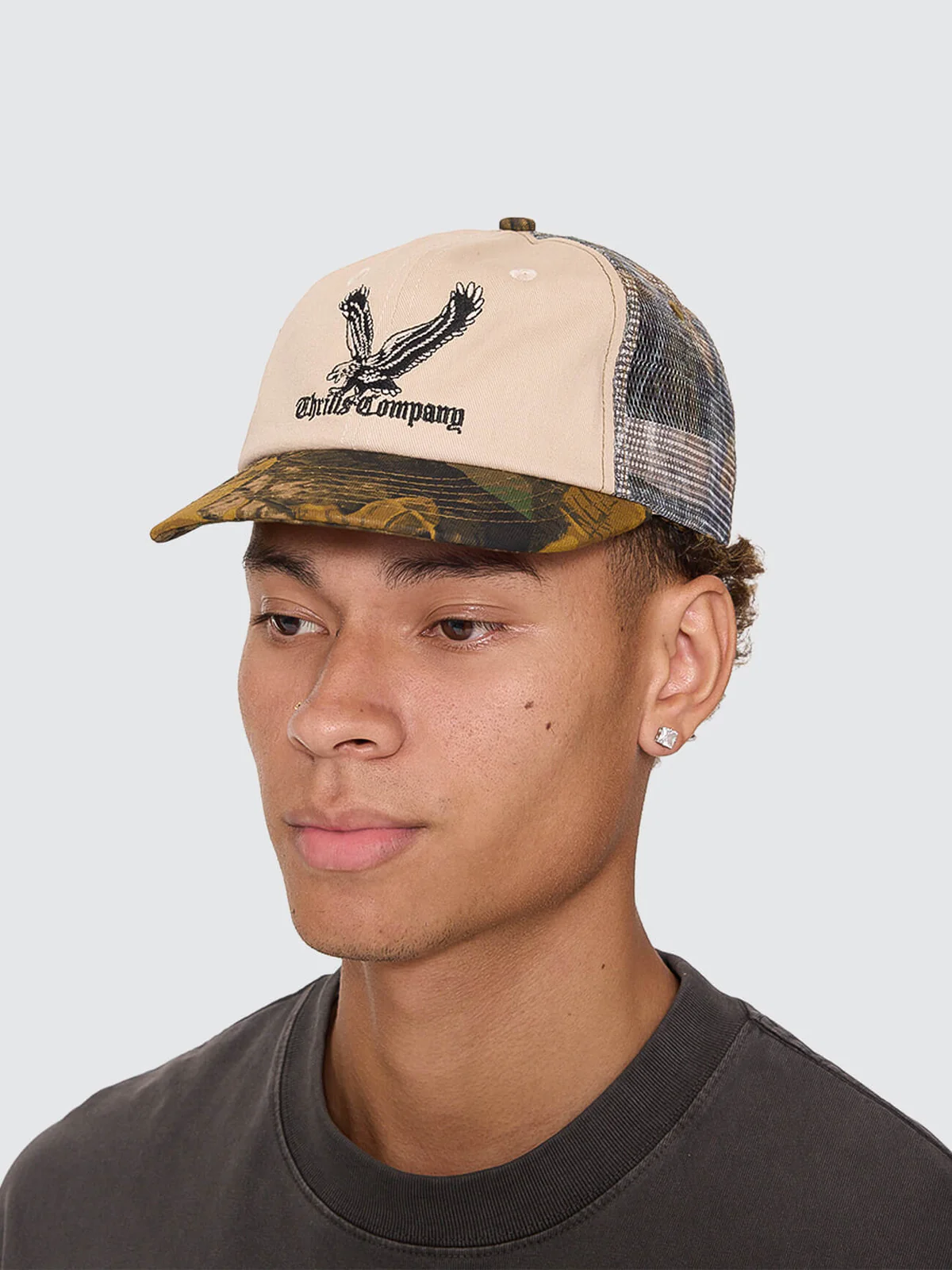 THRILLS  Seen & Heard 6 Panel Short Brim Cap - Camo