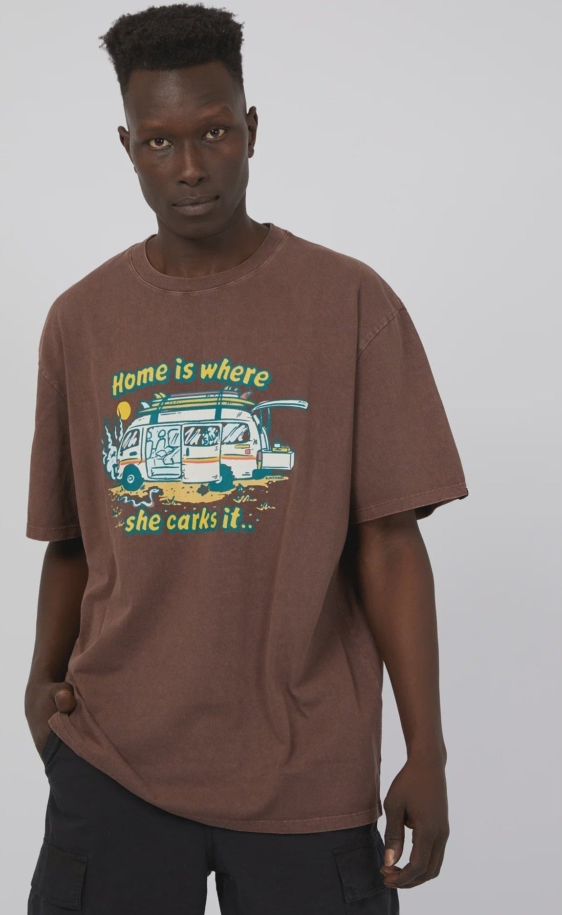 St Goliath Carks It Tee - Brown