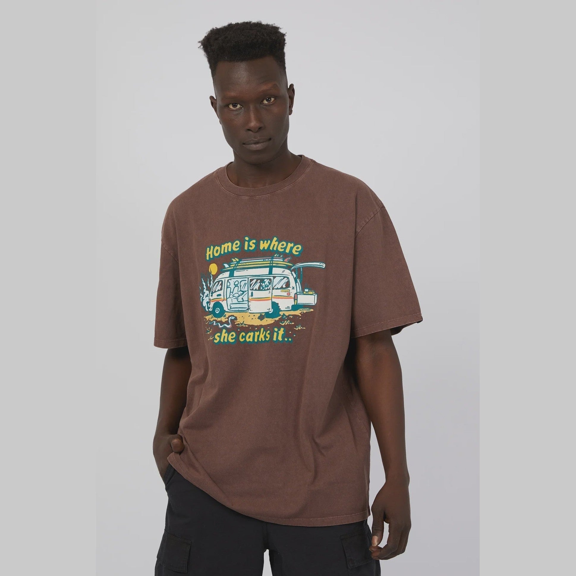 St Goliath Carks It Tee - Brown