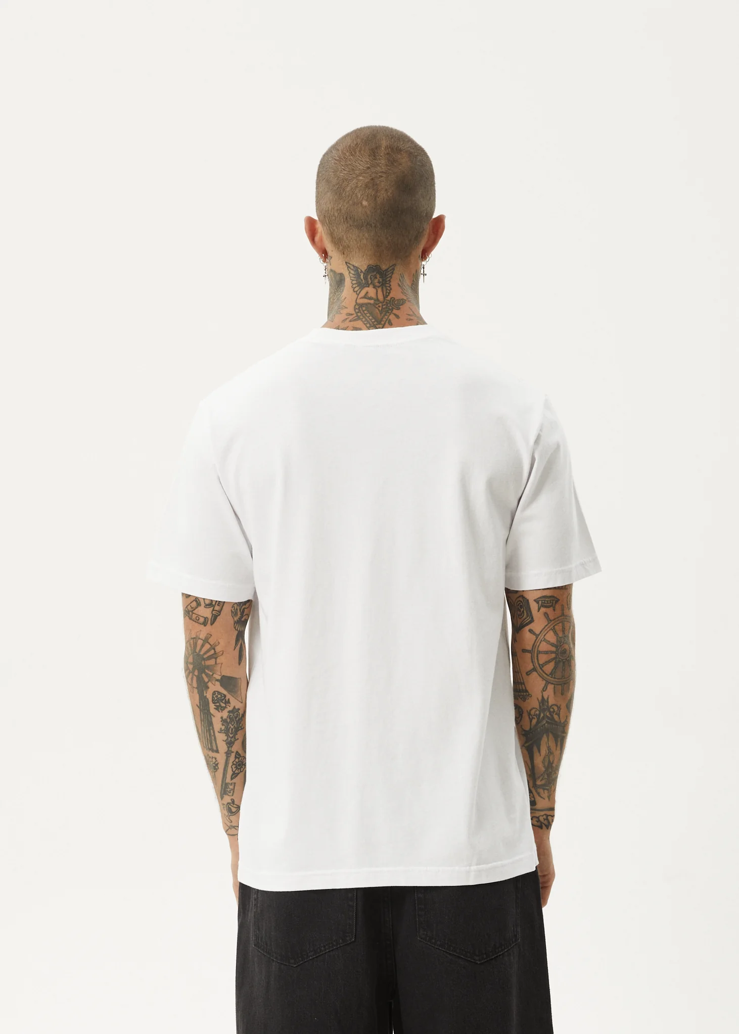 AFENDS Vinyl- Retro Tee - White
