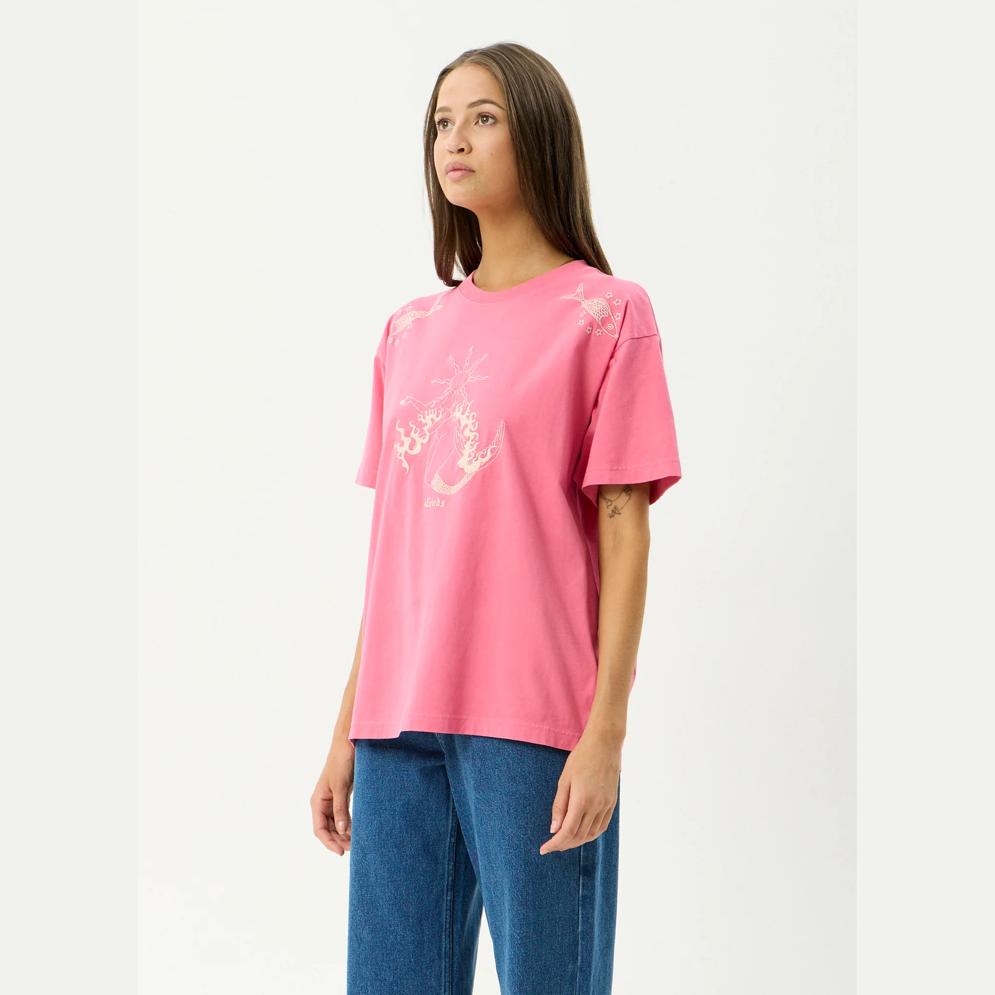 AFENDS Sea Siren Oversized - Washed Raspberry
