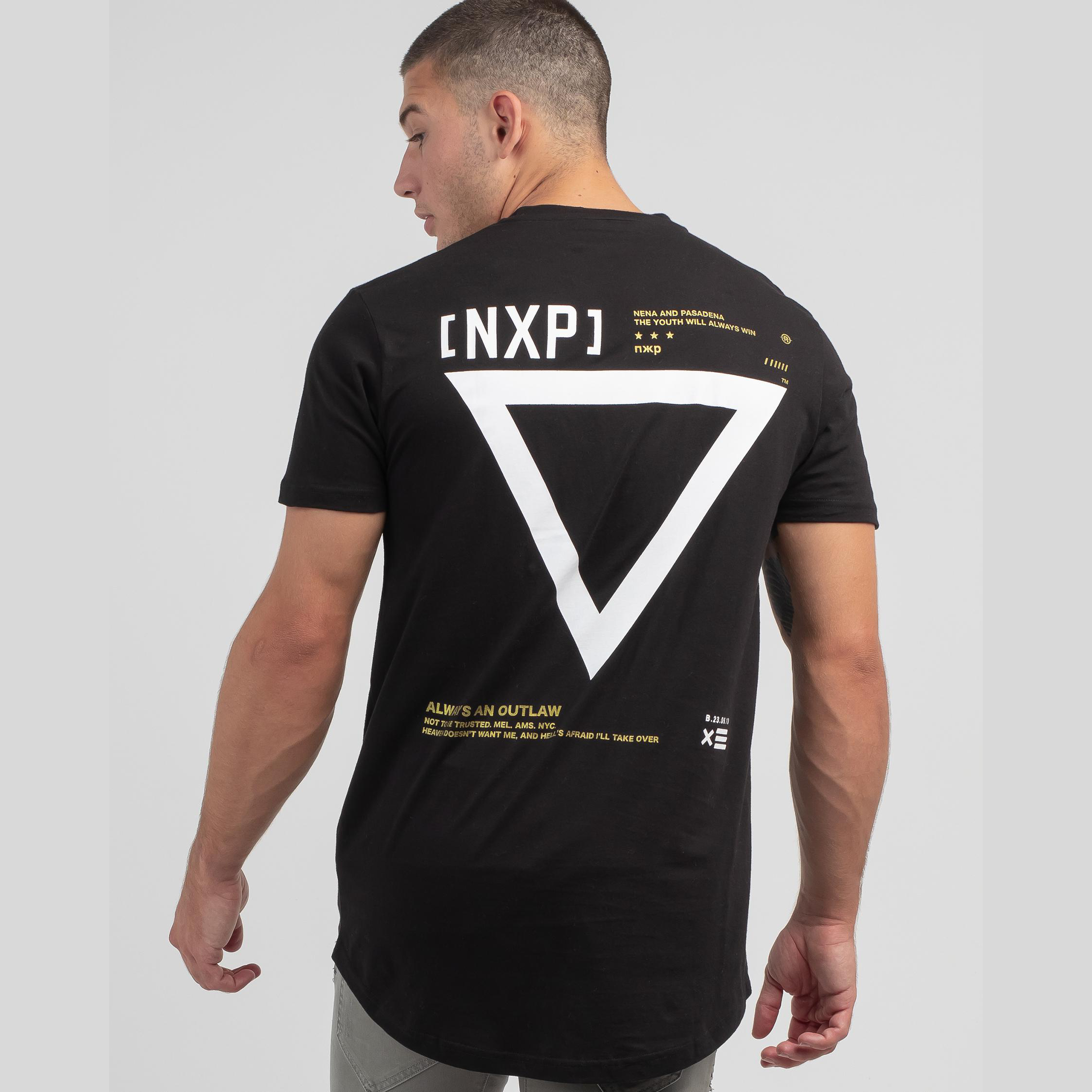 Nxp rundown cape back tee
