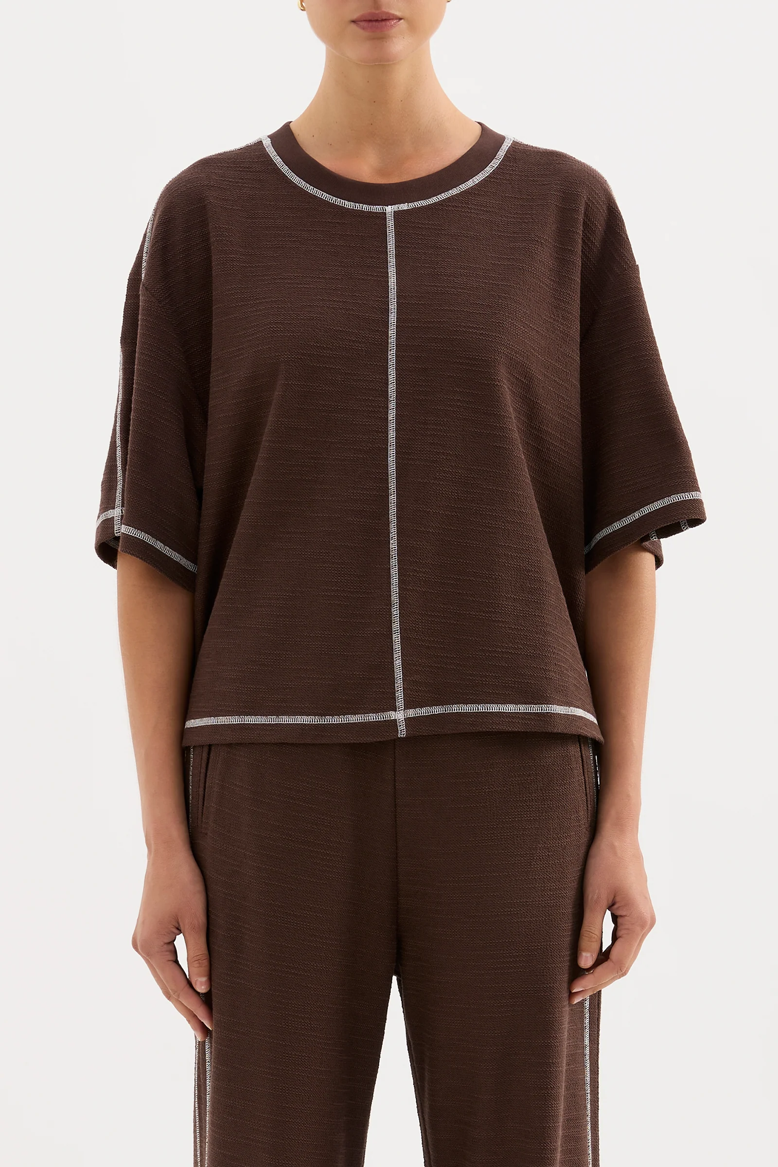 NUDE LUCY Sutton Tee - Chocolate