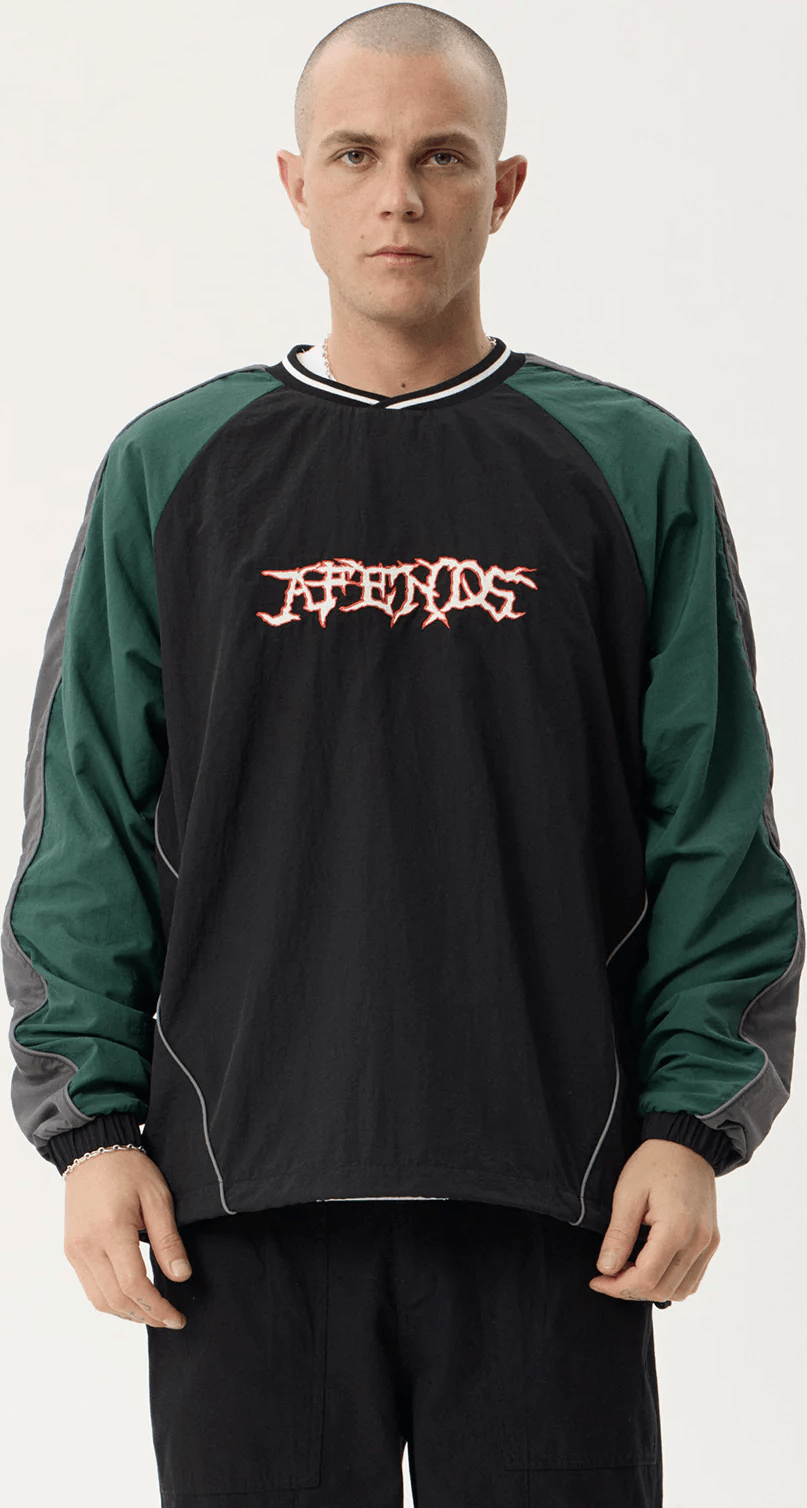 AFENDS Nationals recycled sports crew neck - Black