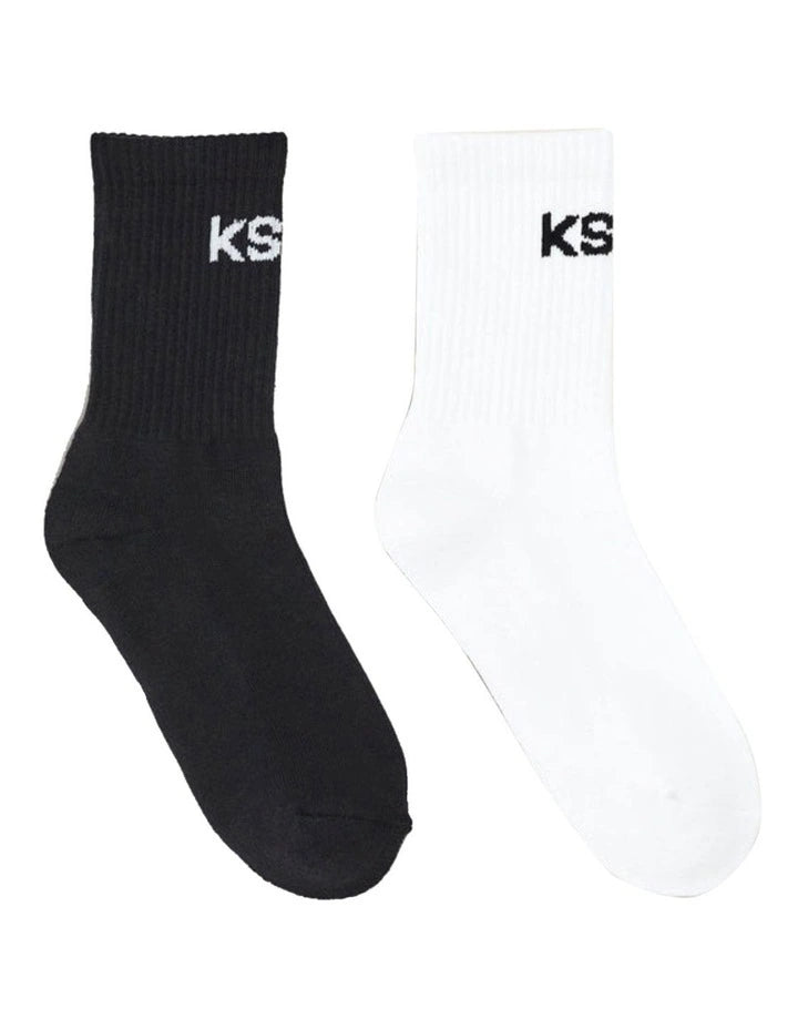 Kscy lost 2 pack mid sock multi colour