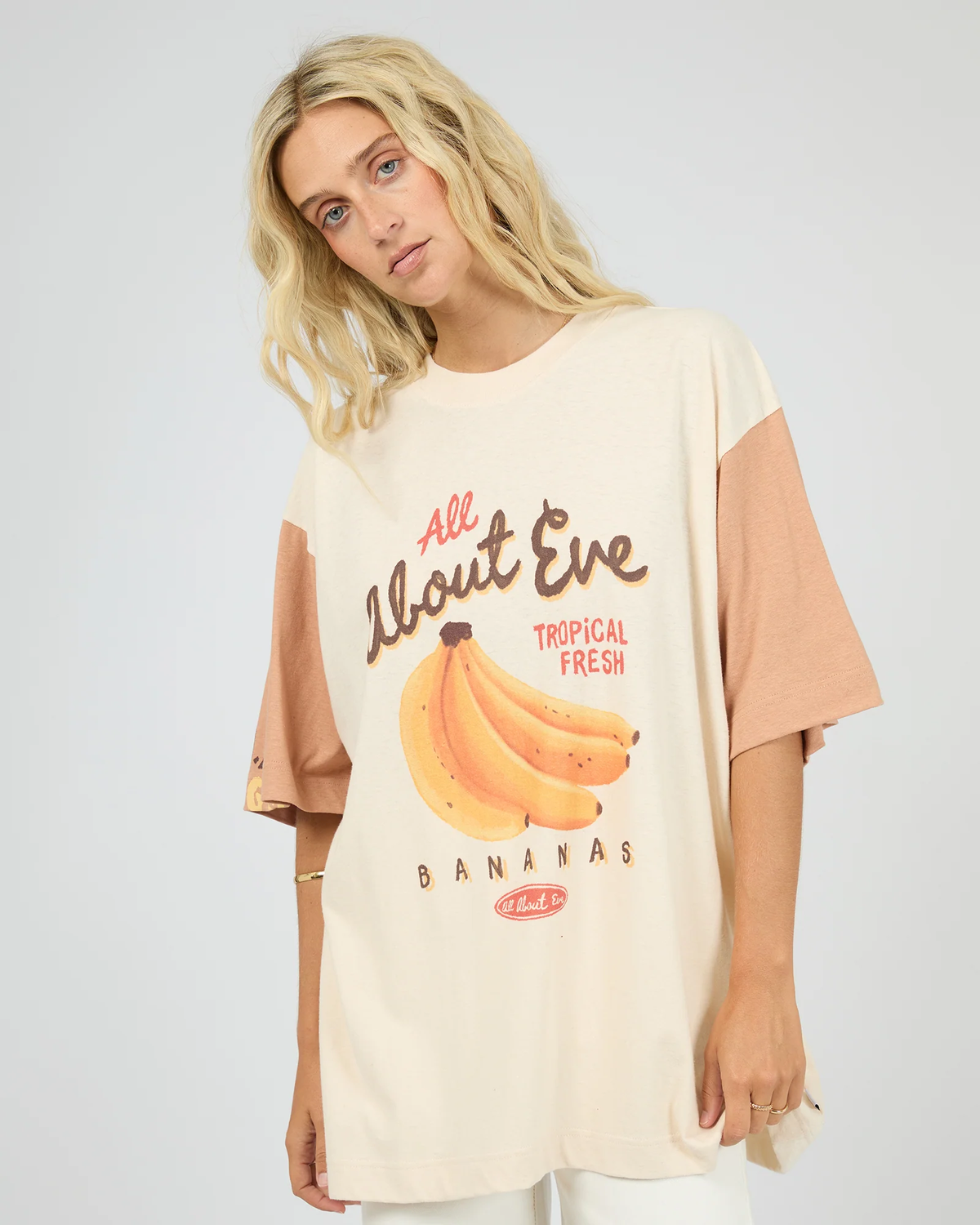 ALL ABOUT EVE Tropical oversized tee