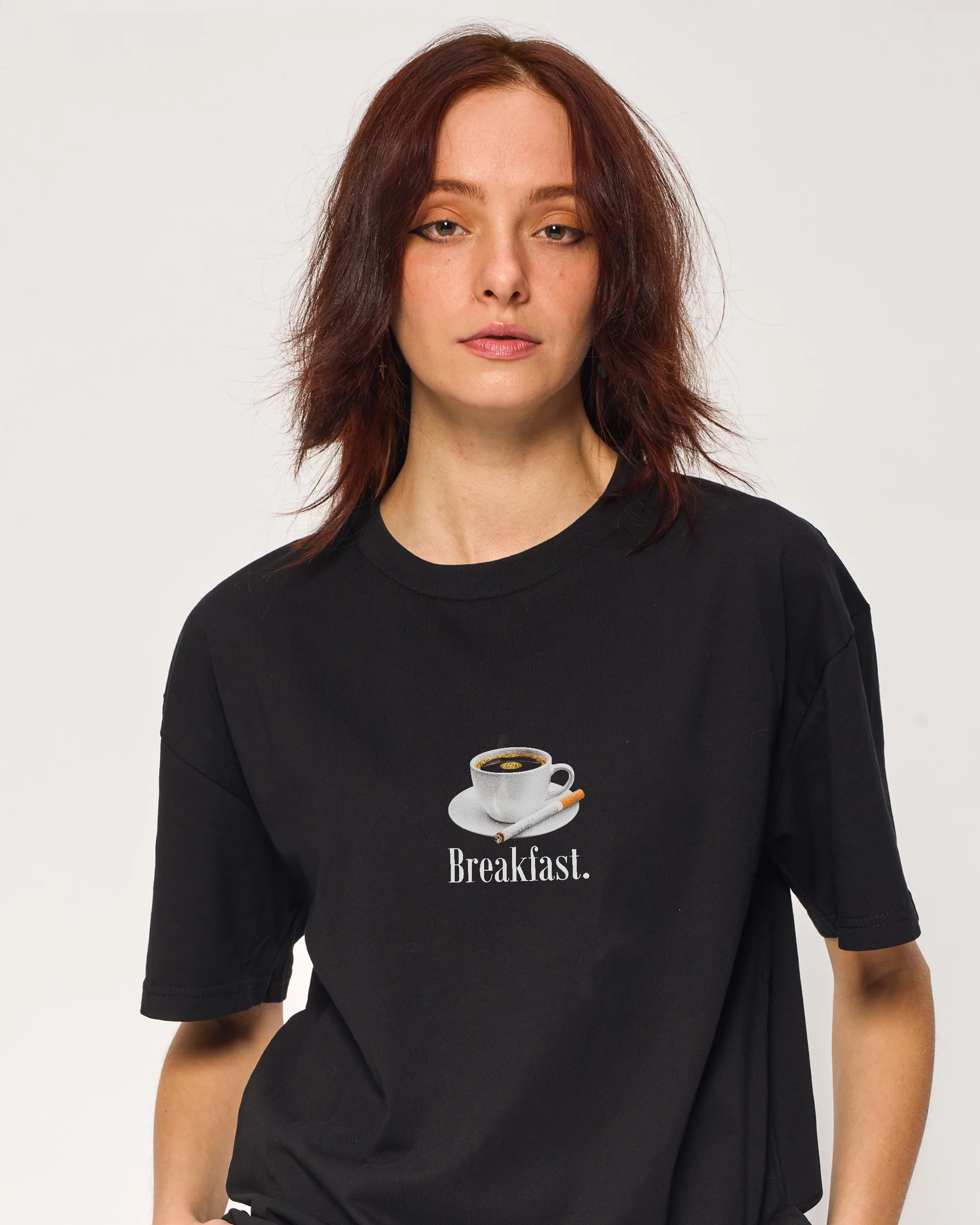 THREADHEADS Originals Breakfast Coffee Oversized Tee