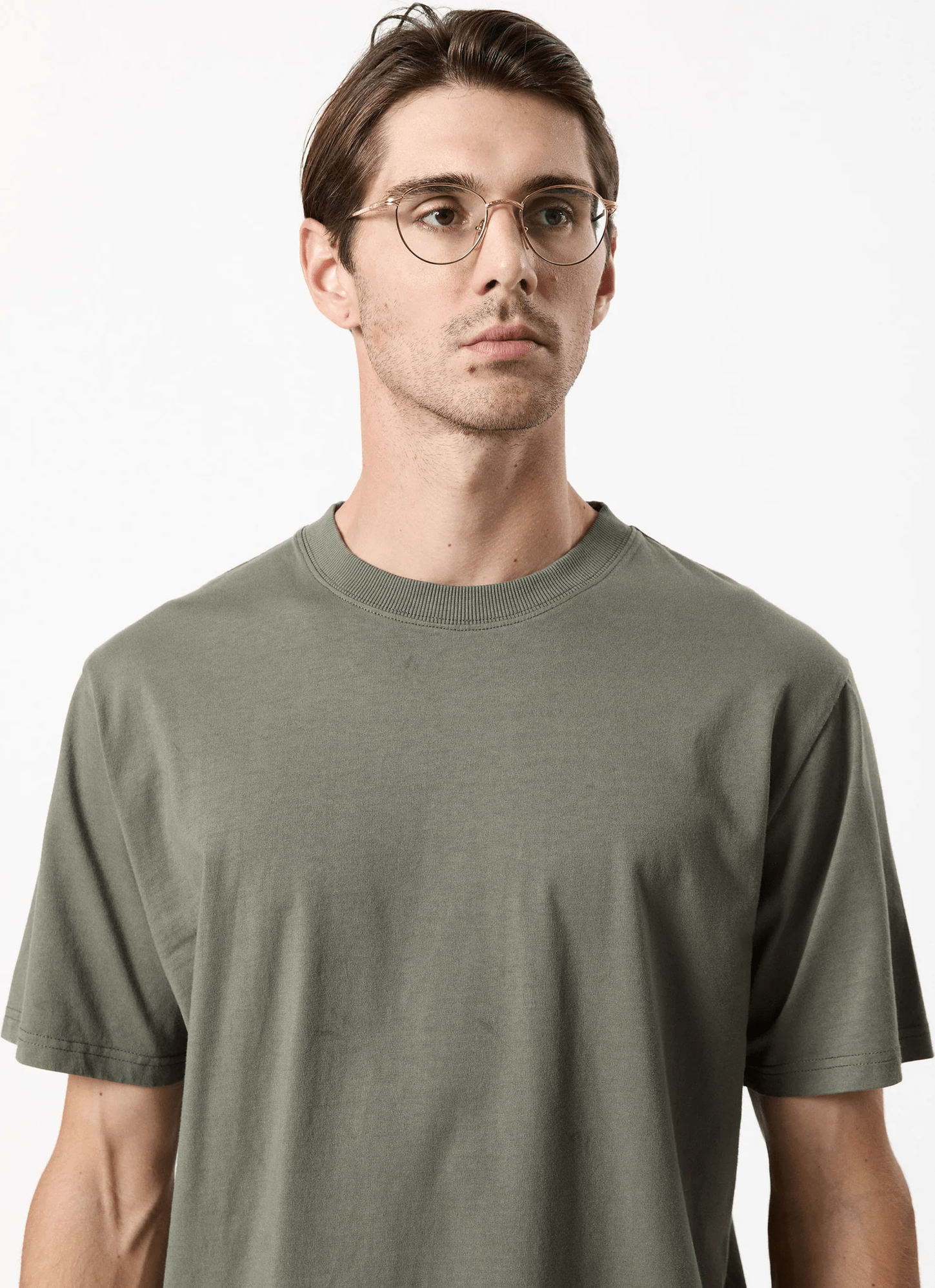 MR SIMPLE heavy weight tee - Sage