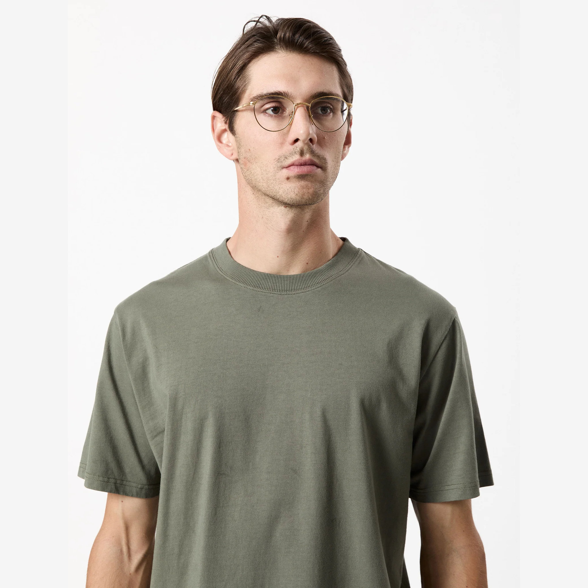 MR SIMPLE heavy weight tee - Sage