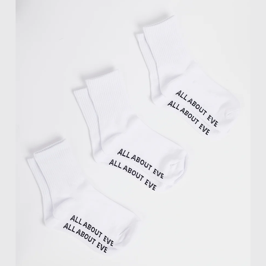 ALL ABOUT EVE Ankle socks 3pack - White