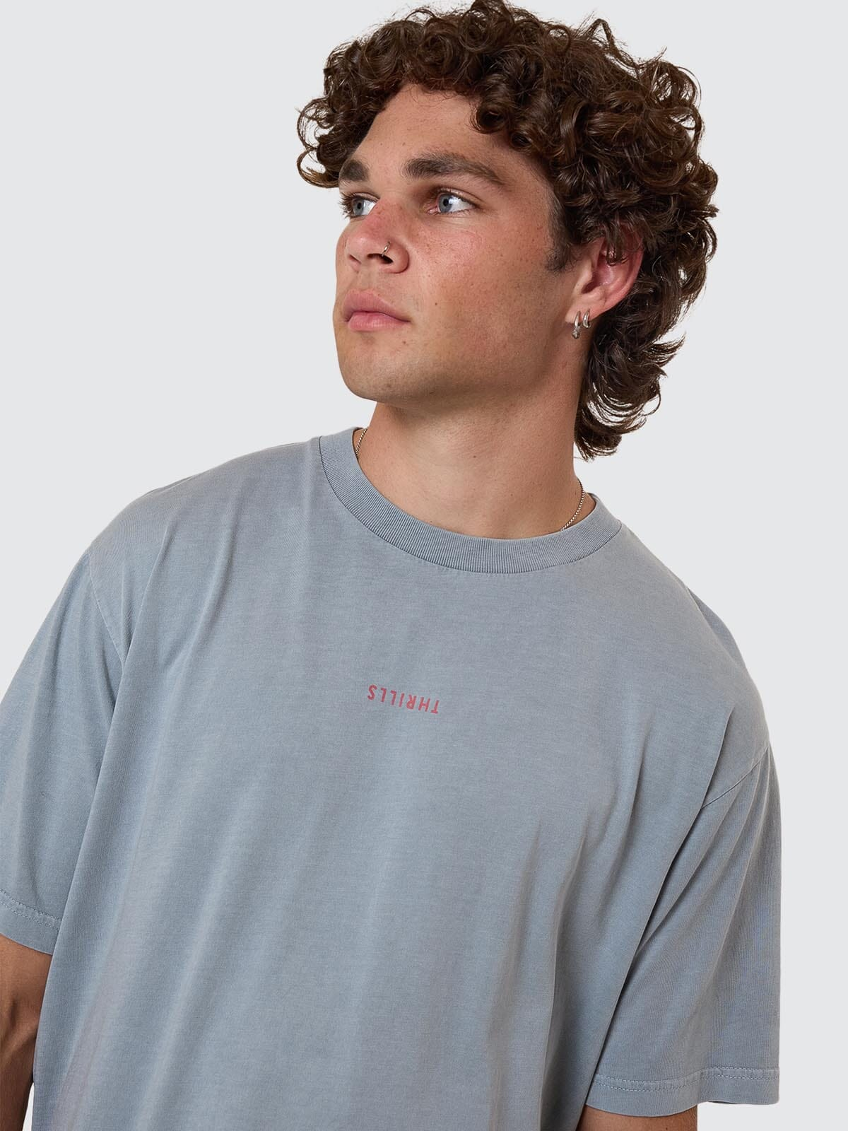 THRILLS Minimal thrills merch fit tee - Smog