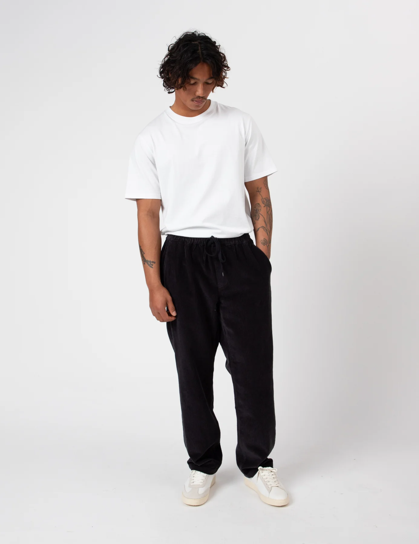 MR SIMPLE Burbank Elastic Cord Pant - Charcoal