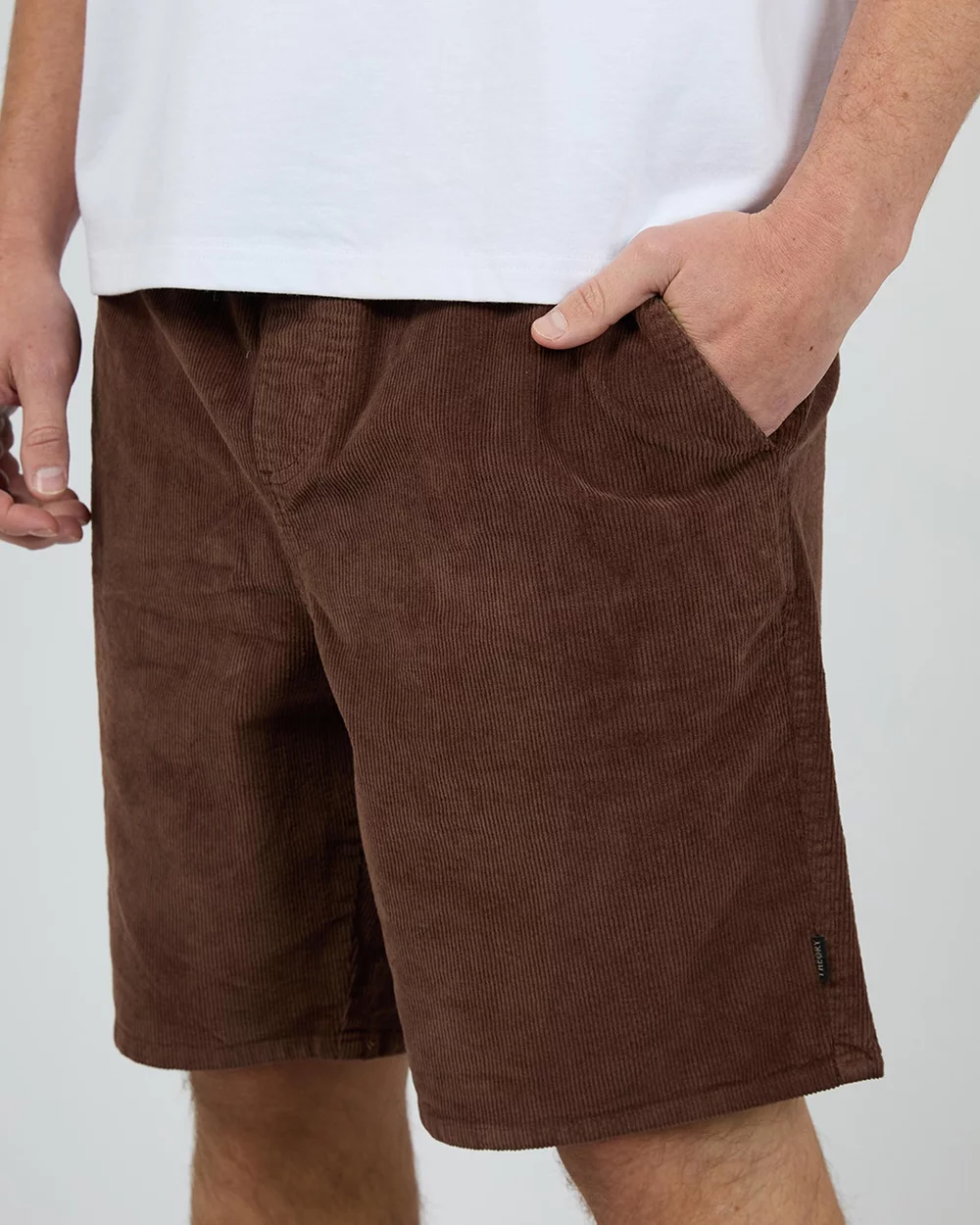 SILENT THEORY Cord short - Brown