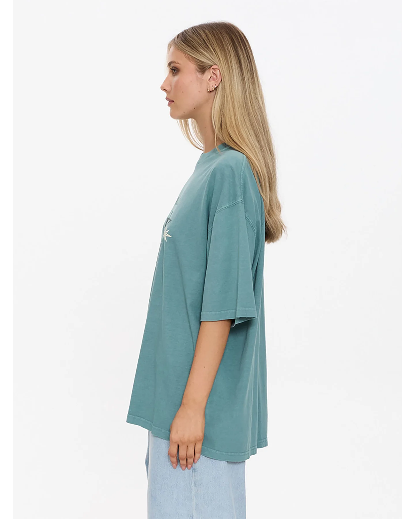 THRILLS Drive Me Wild Oversized Tee - Green Coast