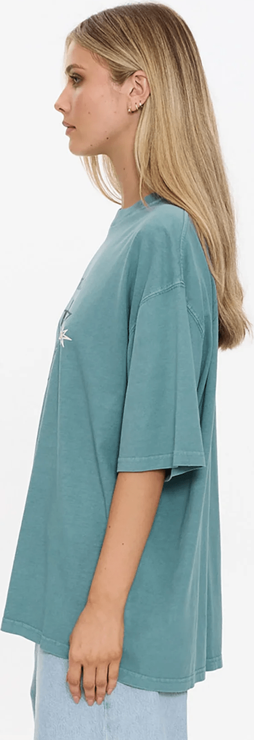 THRILLS Drive Me Wild Oversized Tee - Green Coast