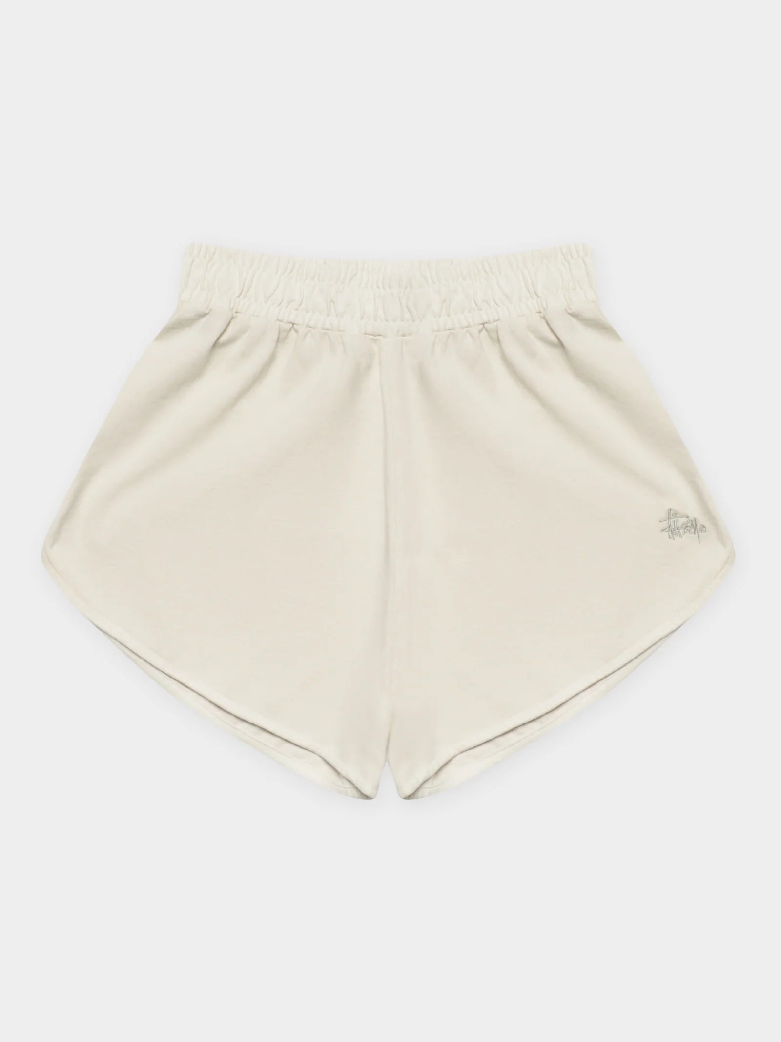 Stussy rockford rugby shorts - white sand