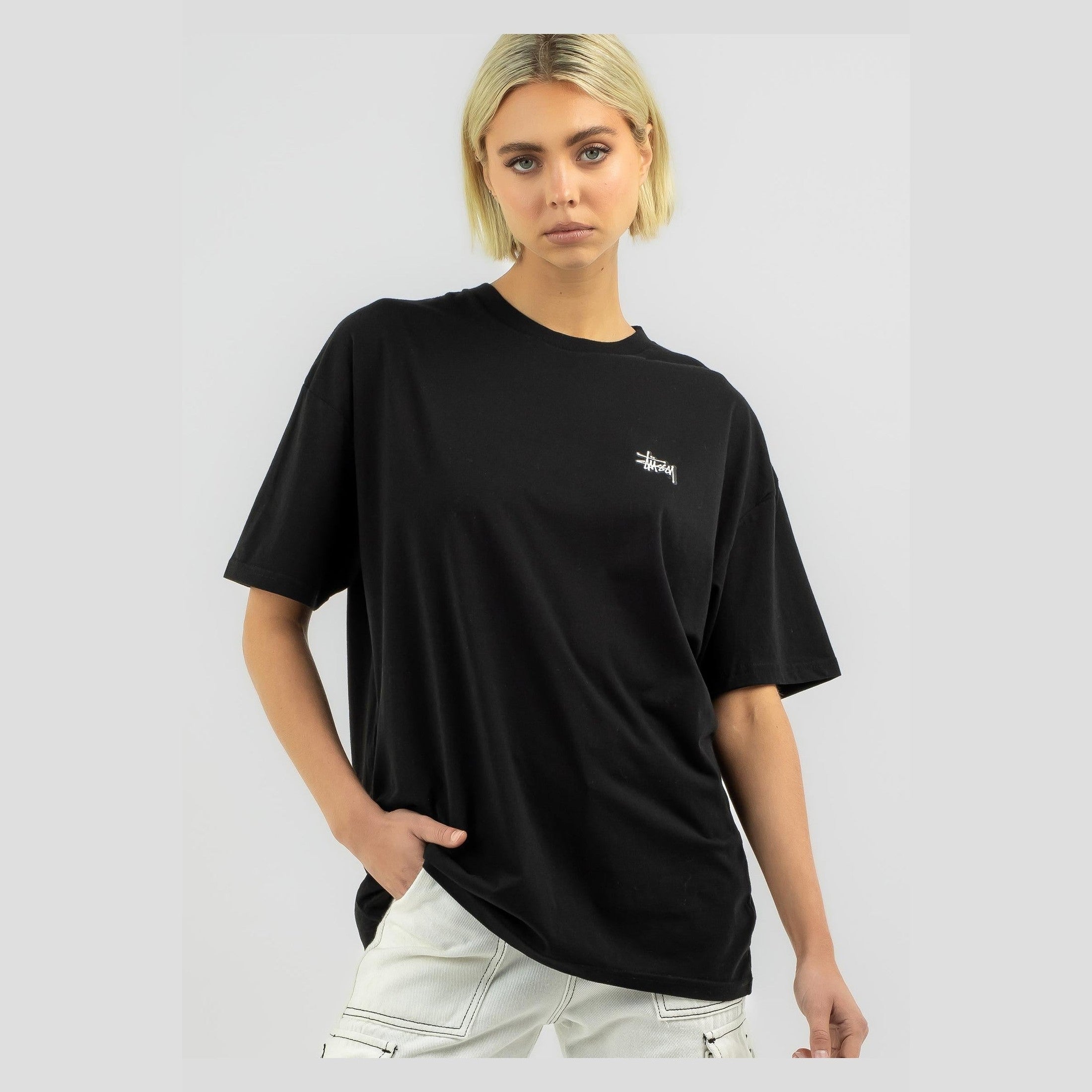 STUSSY Graffiti LCB relaxed tee - Pigment black