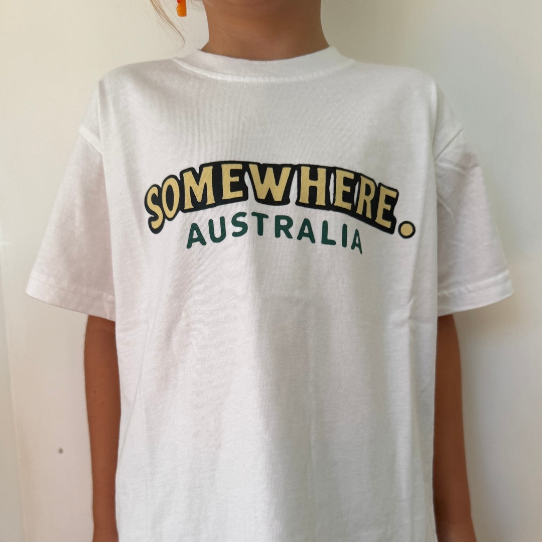 Somewhere Mini - Smoky Cape Tee - White