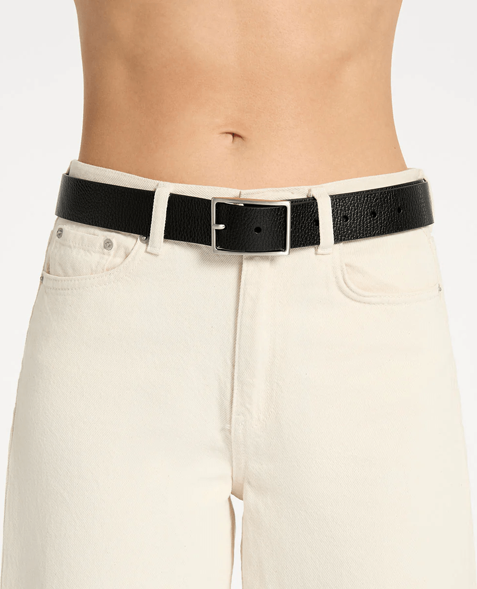 STATUS ANXIETY Getting Real Belt - Black/Silver