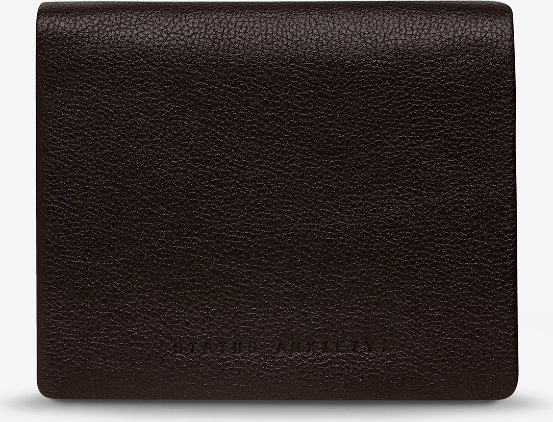 STATUS ANXIETY Nathaniel wallet - chocolate