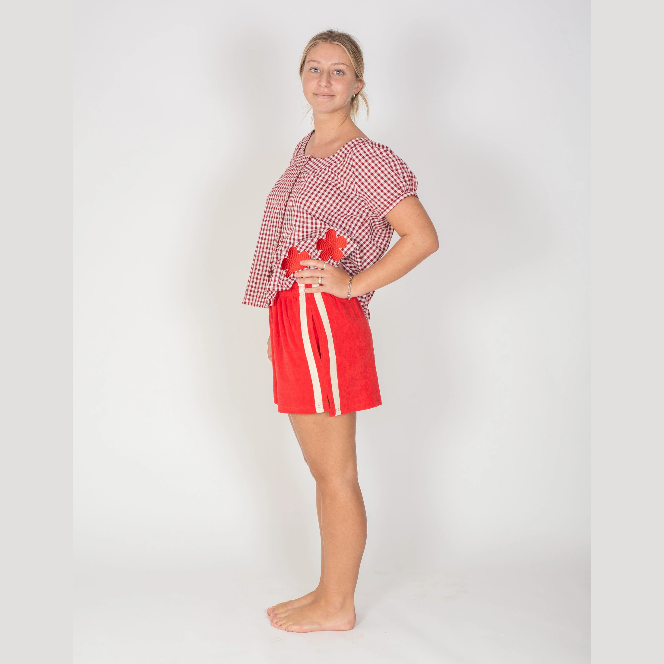 ATMOSEA Adults Terry towelling shorts - Chilli