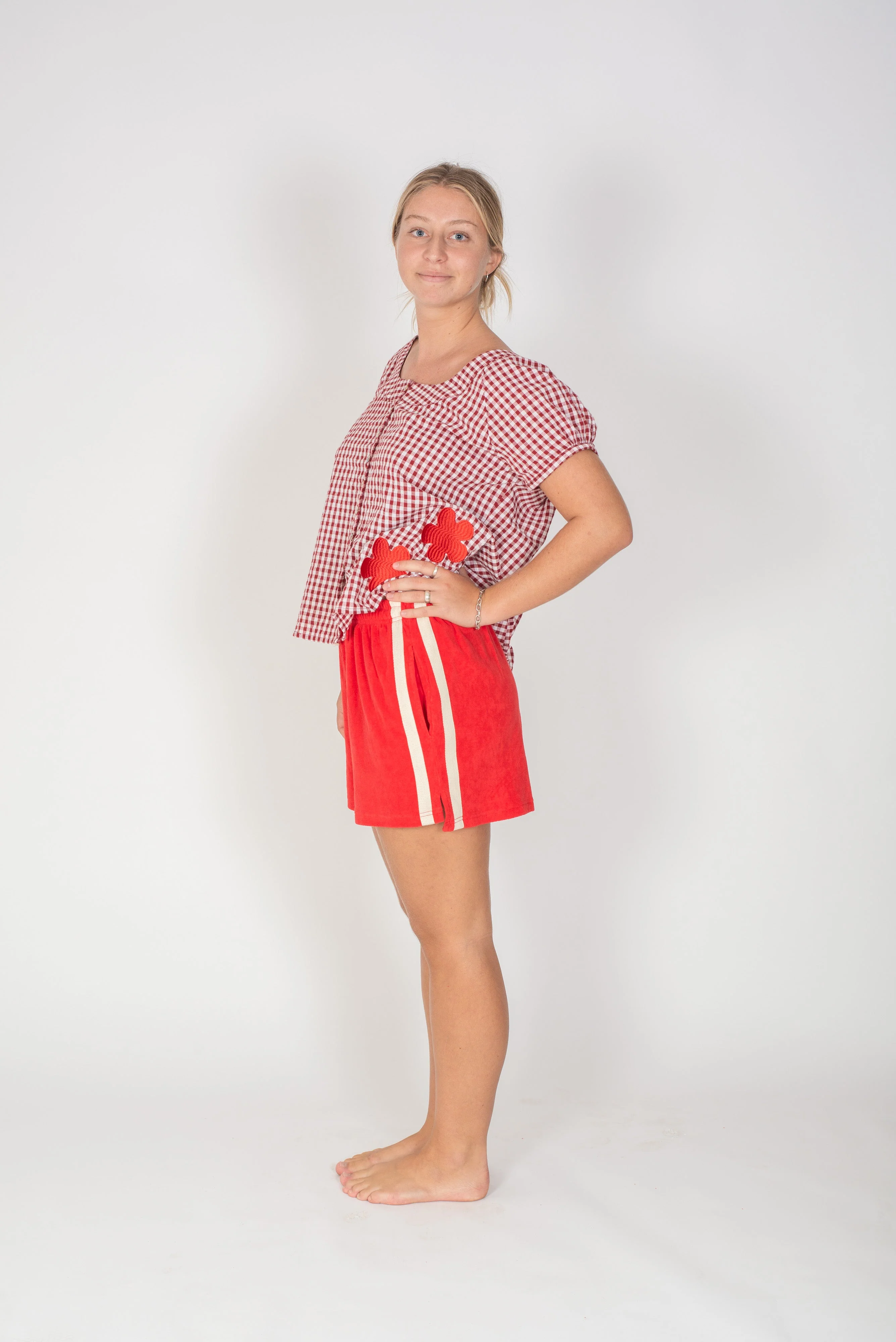 ATMOSEA Adults Terry towelling shorts - Chilli
