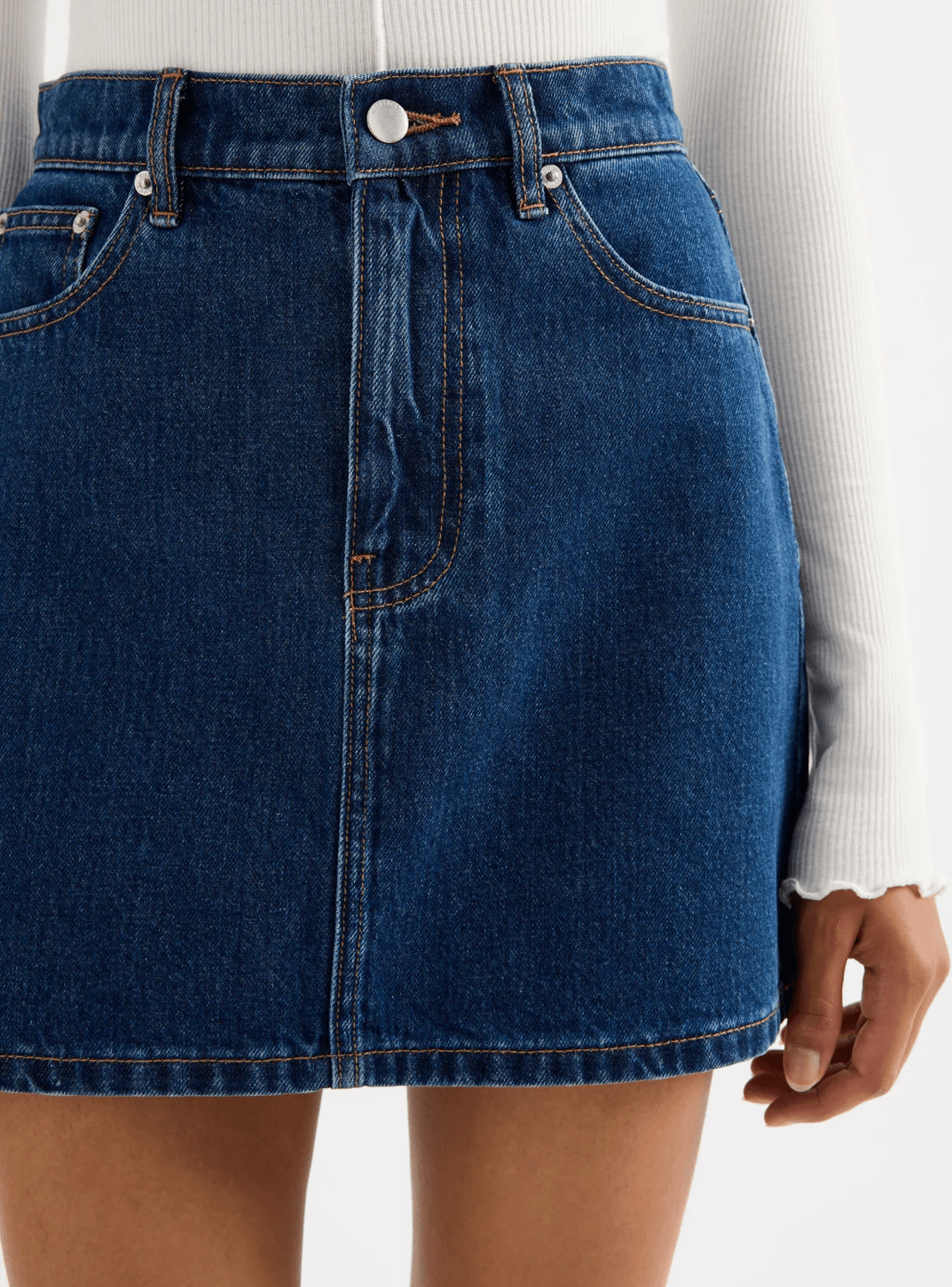 NUDE LUCY Sia Denim Mini Skirt - Force blue